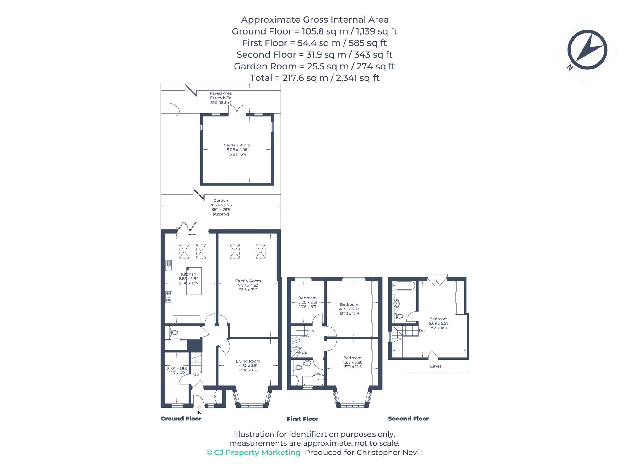 Floorplan for Pinner, 