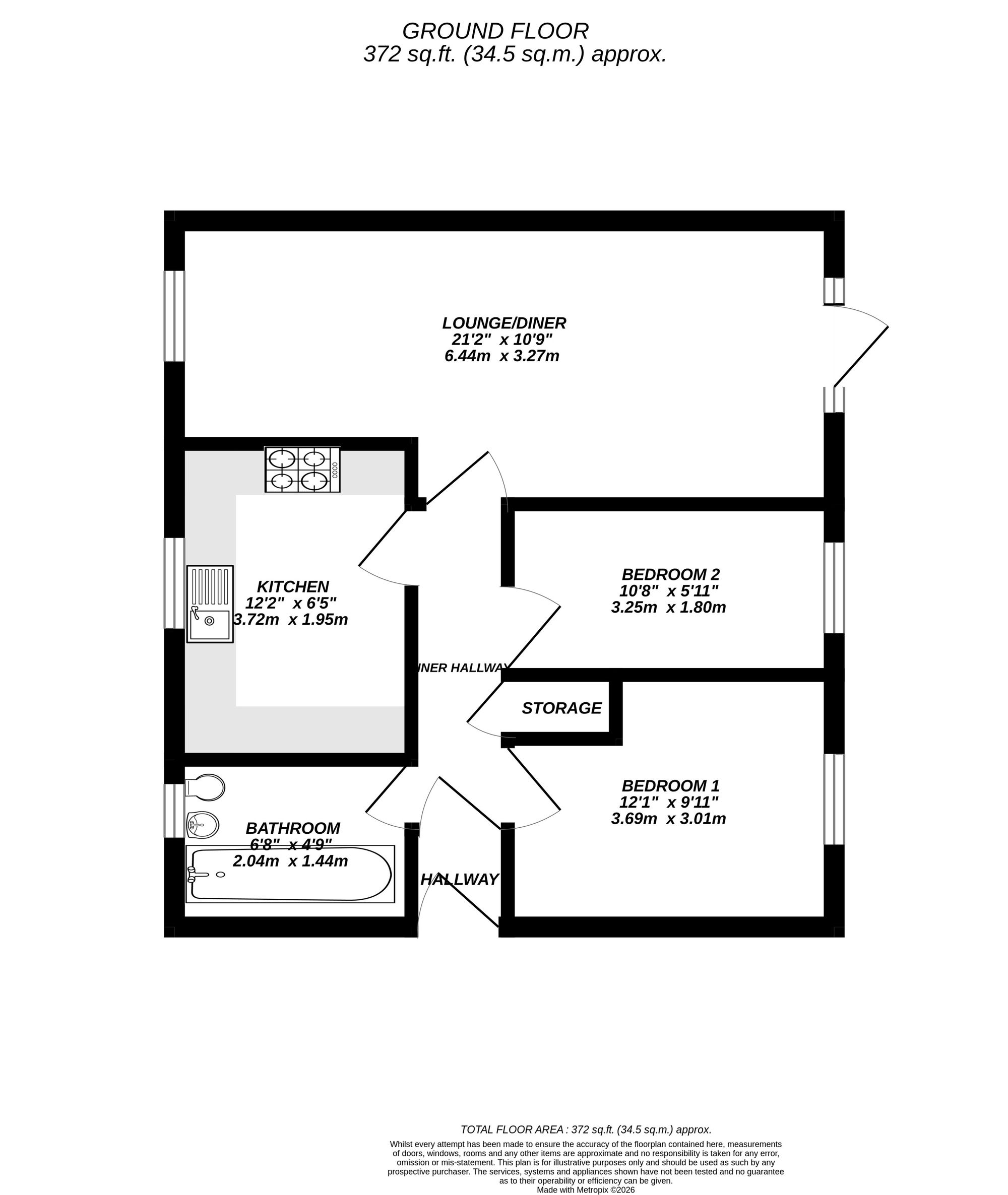Floorplan for Uxbridge, Greater London