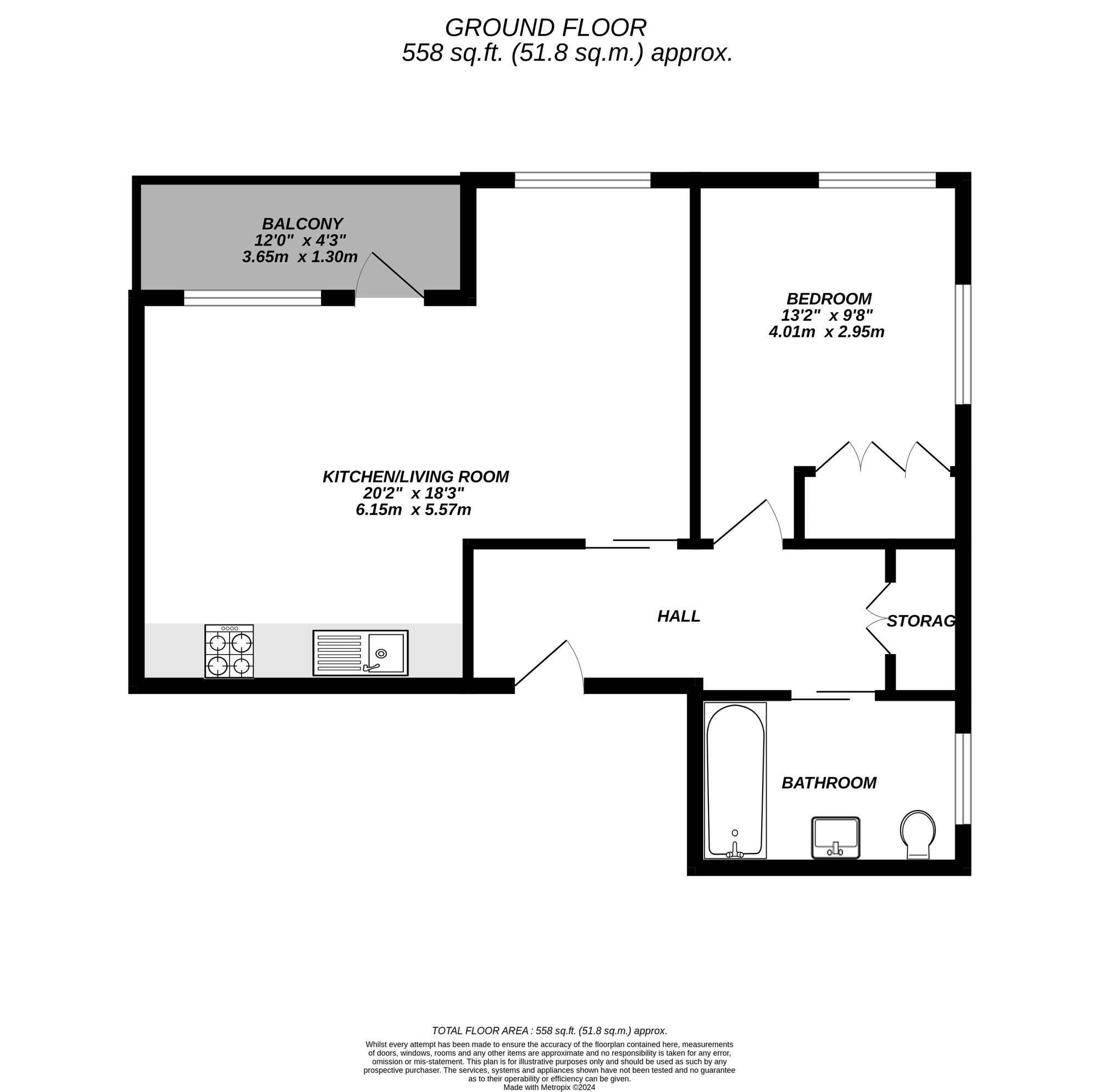 Floorplan for Uxbridge, 