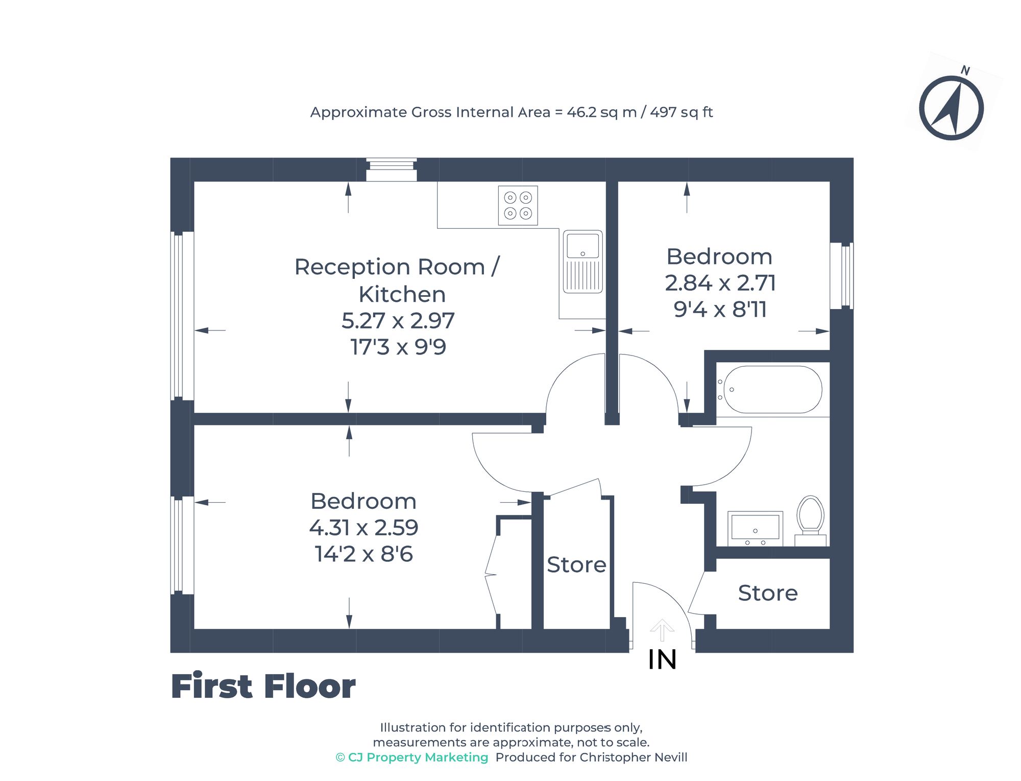 Floorplan for Uxbridge, 