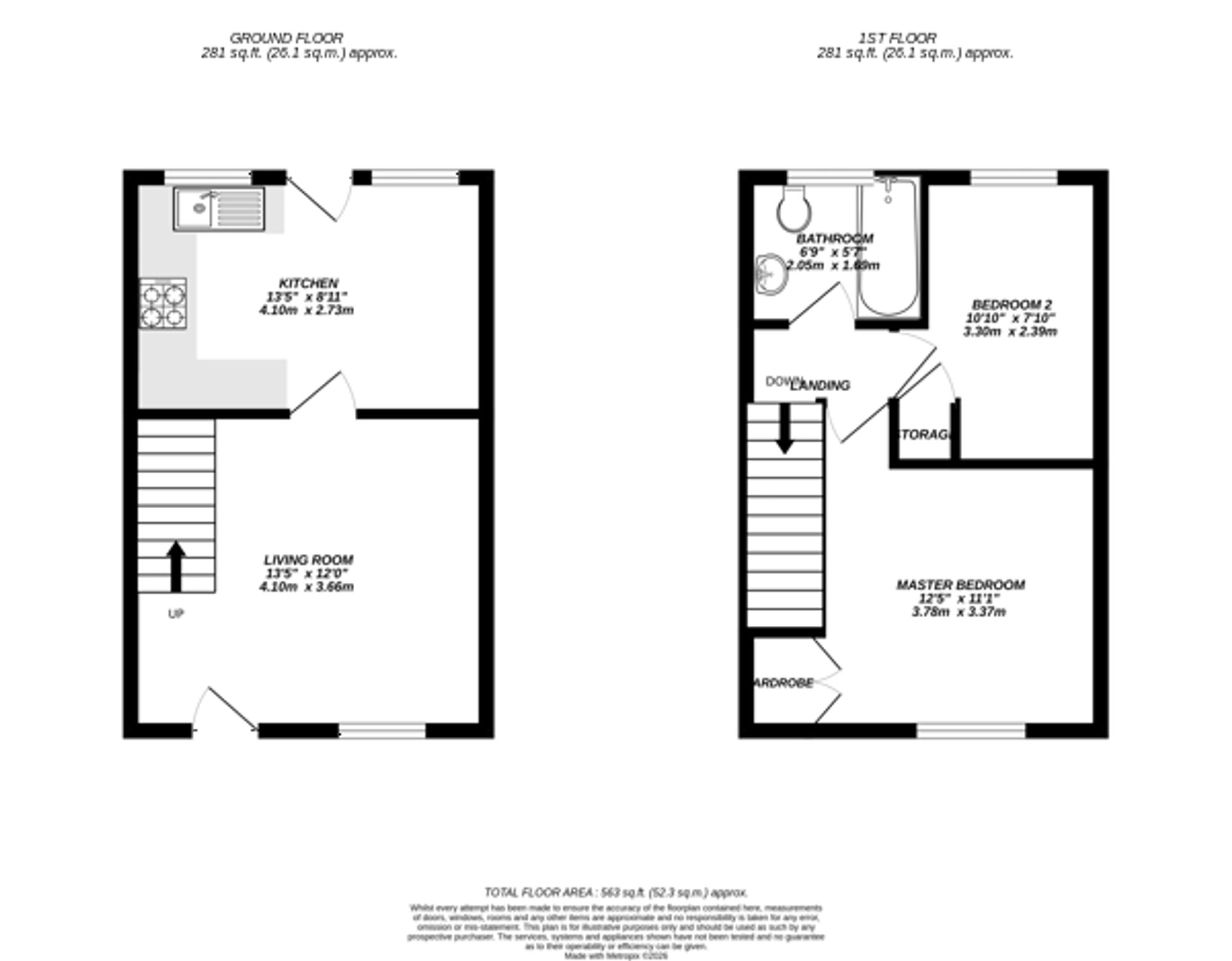 Floorplan for Maple Cross, 