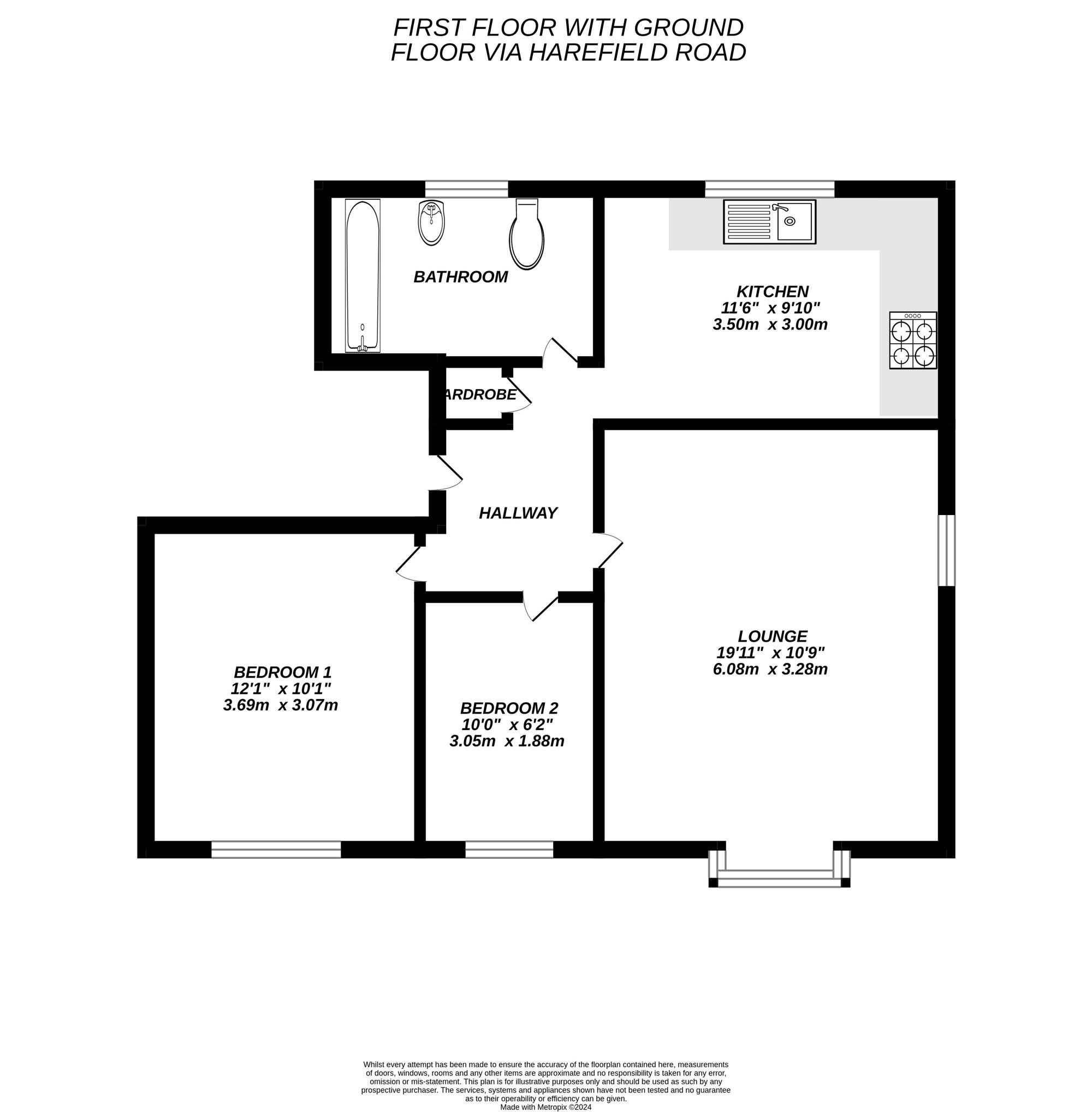 Floorplan for Uxbridge, 