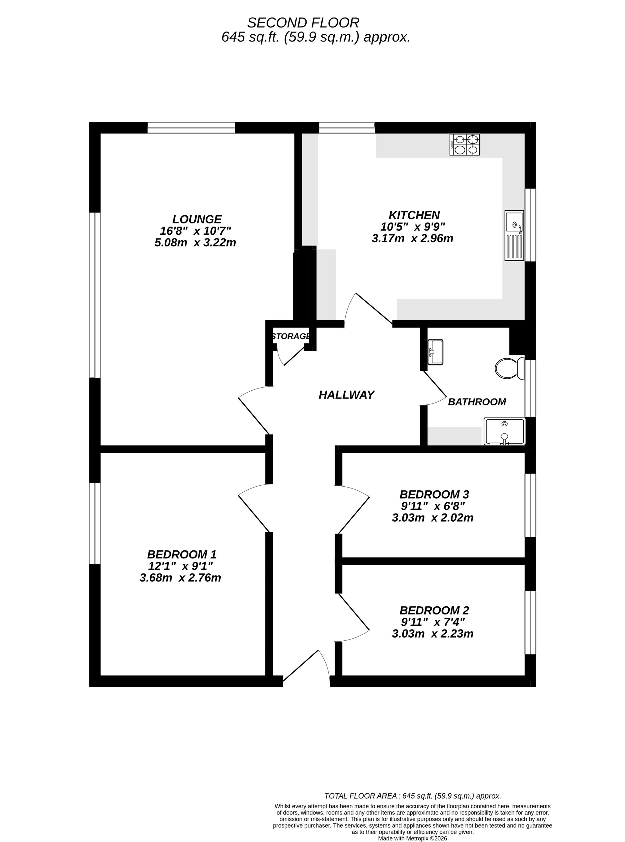 Floorplan for Uxbridge, 
