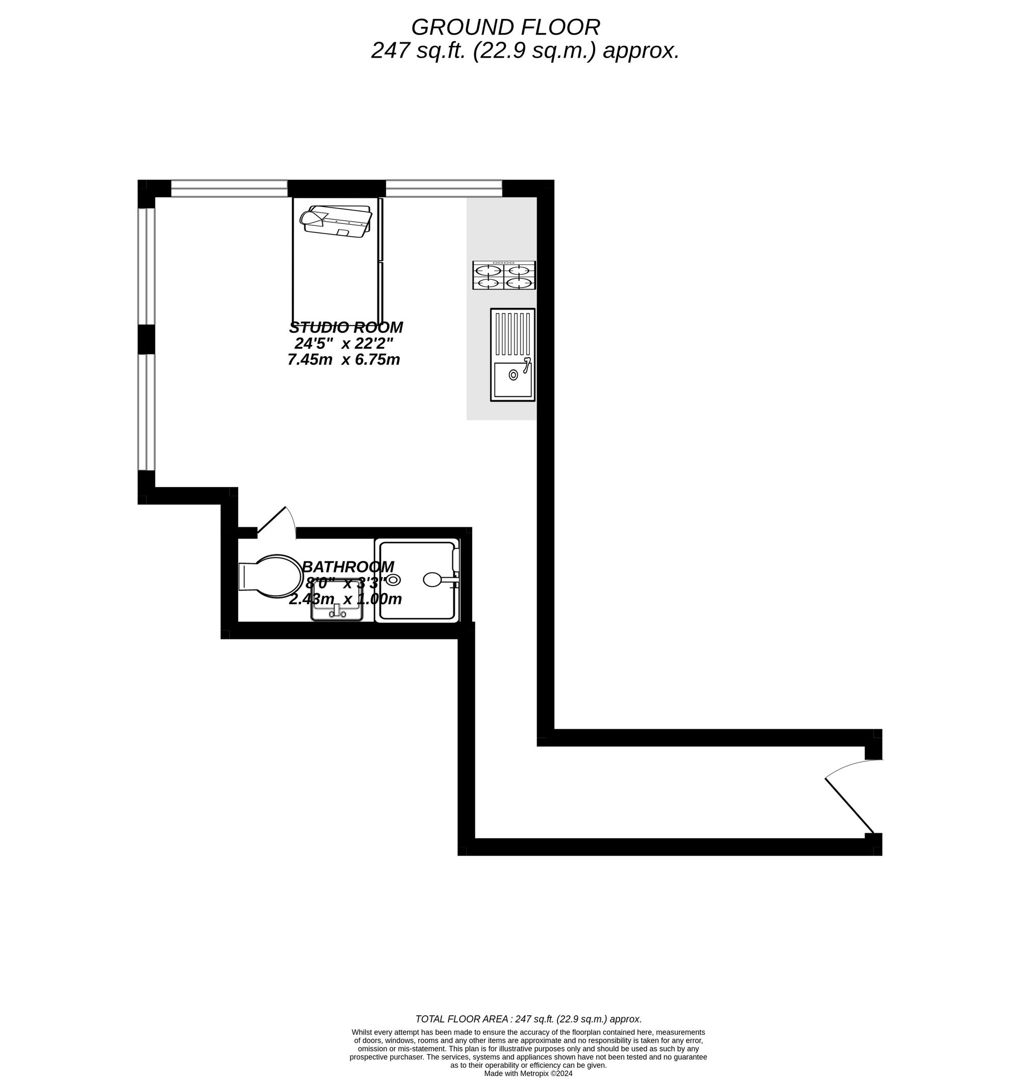 Floorplan for Uxbridge, 