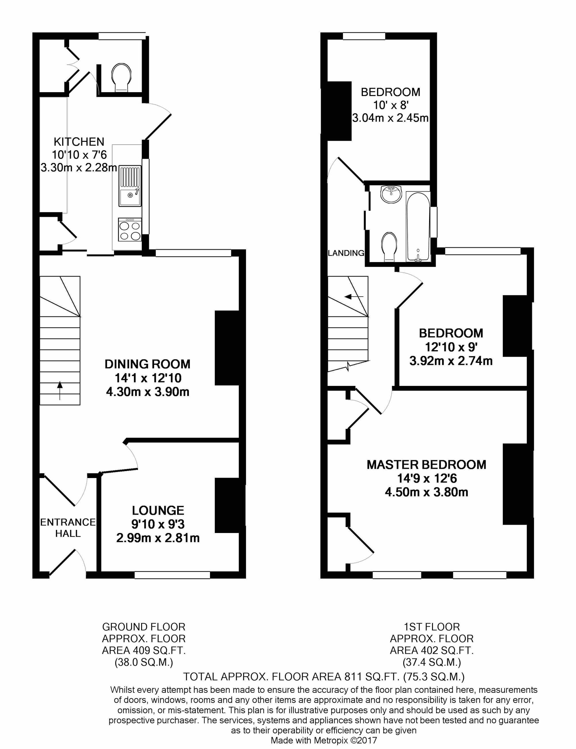 Floorplan for West Drayton, 