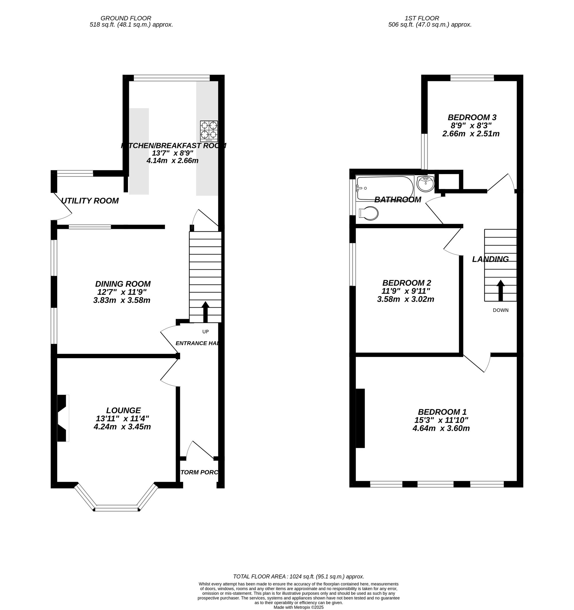 Floorplan for Feltham, 