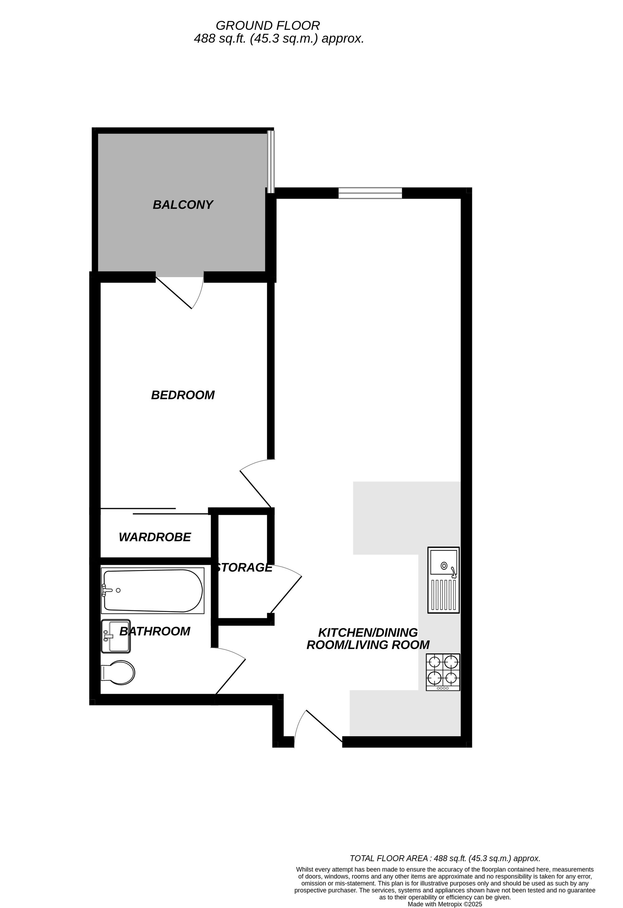 Floorplan for Uxbridge, 