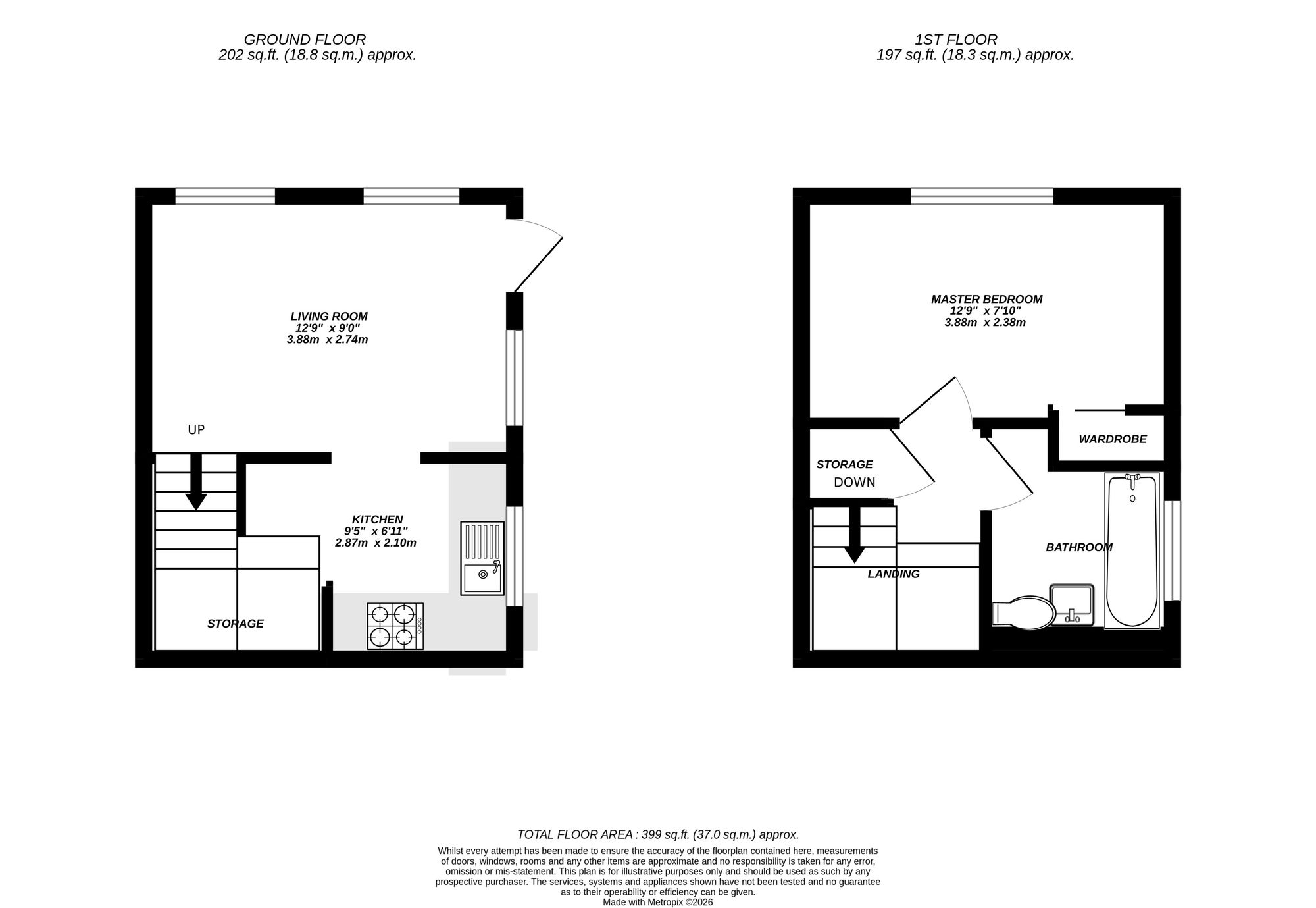 Floorplan for West Drayton, 