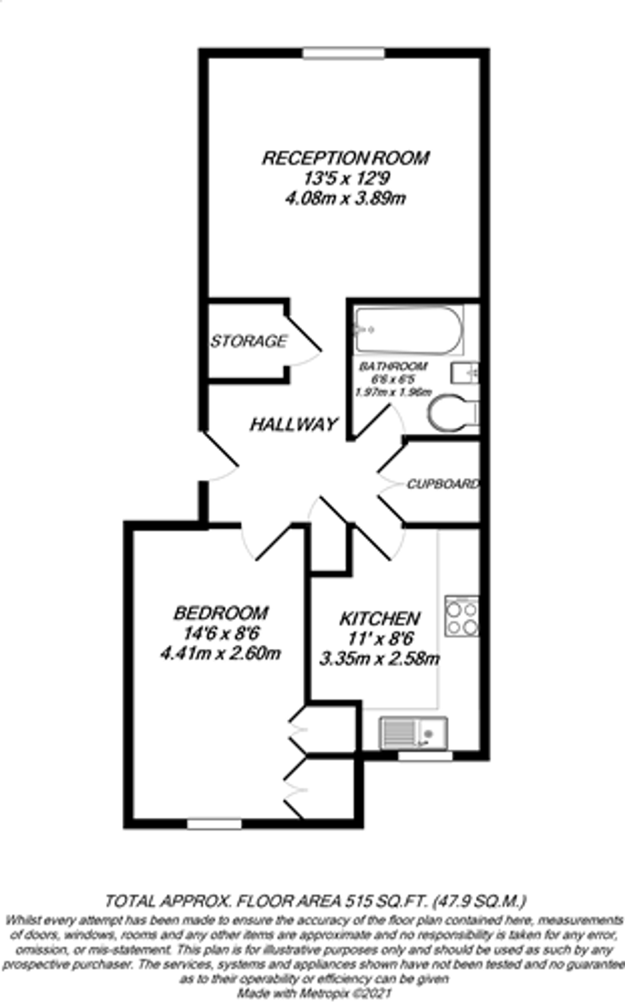 Floorplan for Uxbridge, 
