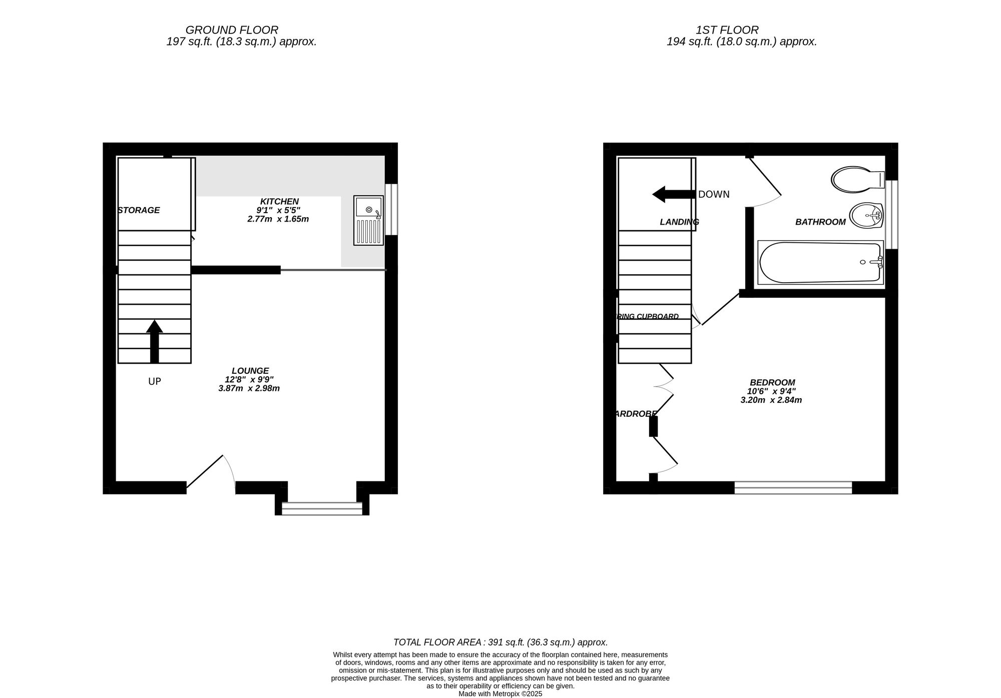 Floorplan for West Drayton, Greater London