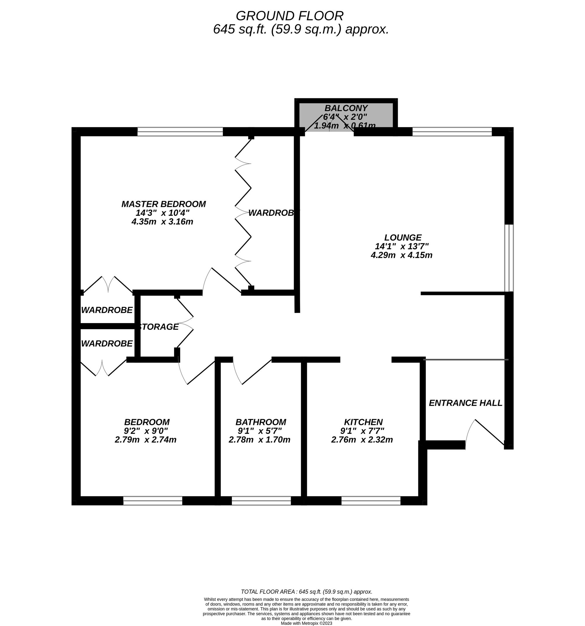 Floorplan for Uxbridge, 