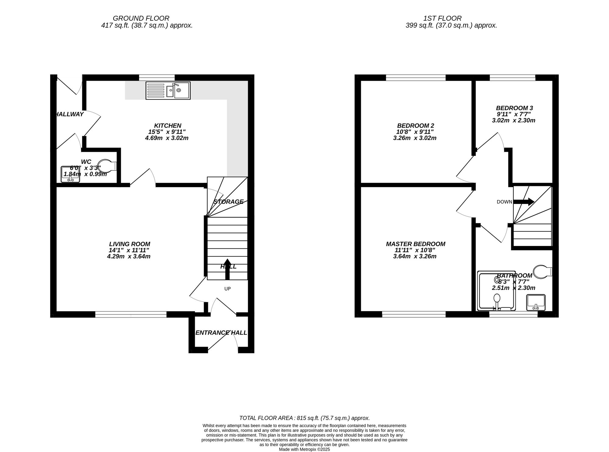 Floorplan for Uxbridge, 