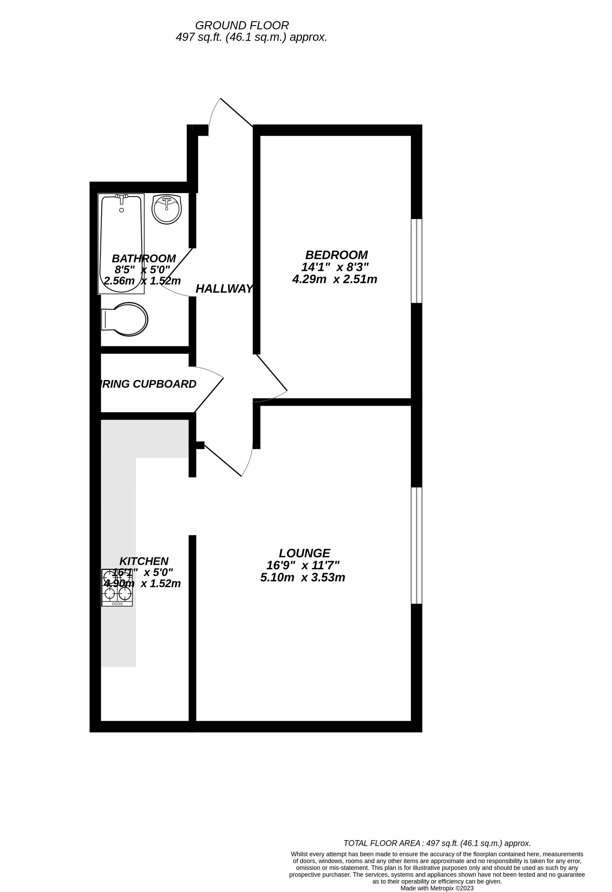 Floorplan for Uxbridge, Greater London