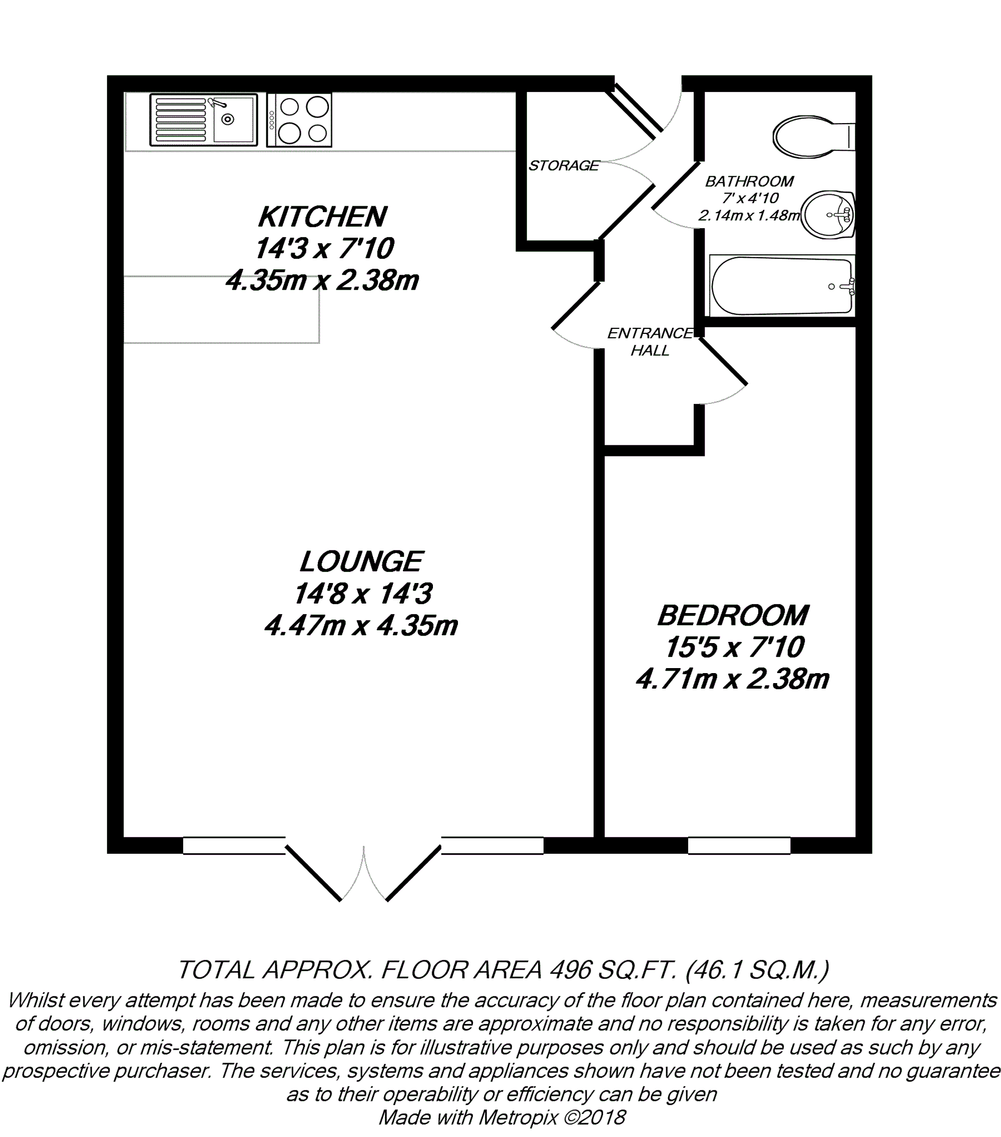 Floorplan for West Drayton, Greater London
