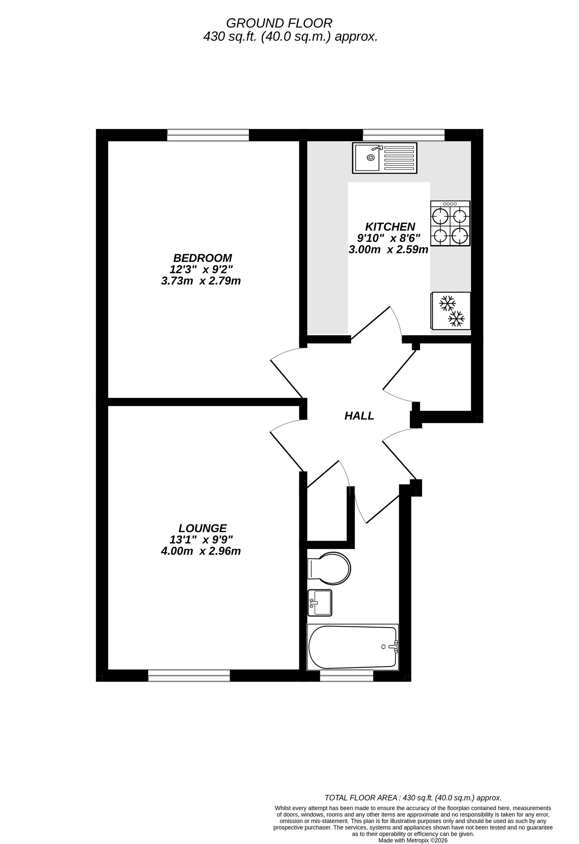 Floorplan for Uxbridge, Greater London