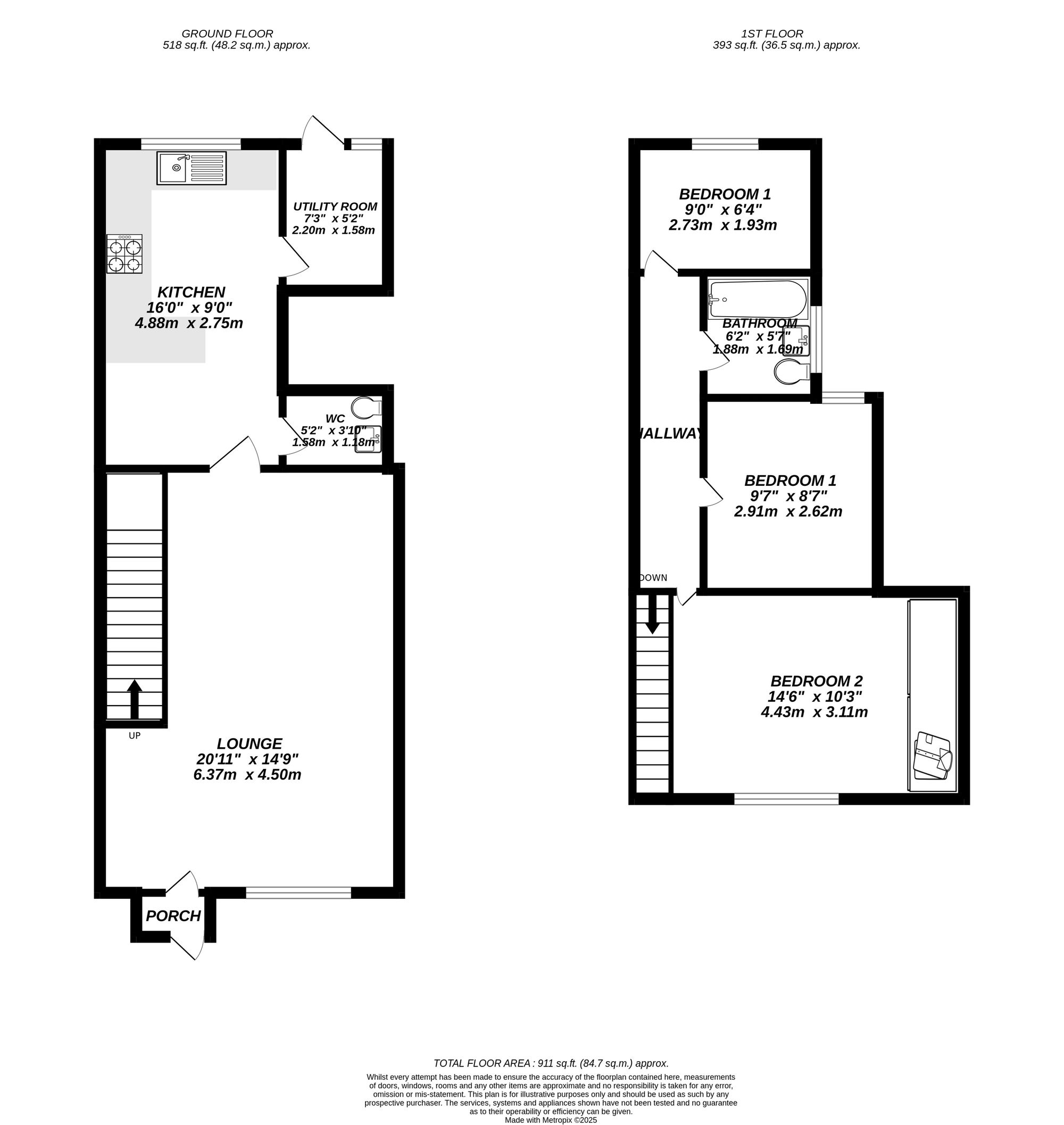 Floorplan for Uxbridge, 