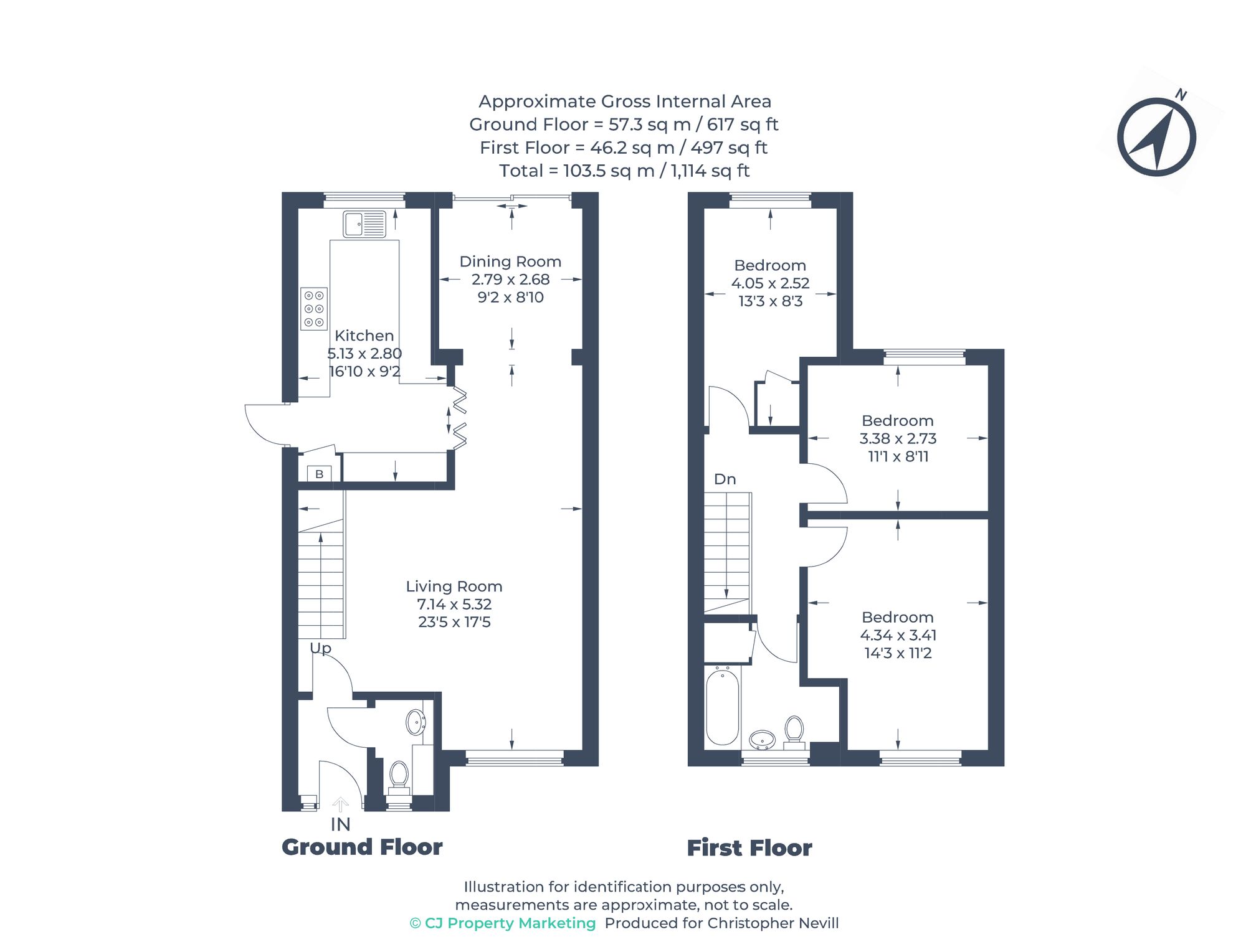 Floorplan for Uxbridge, 