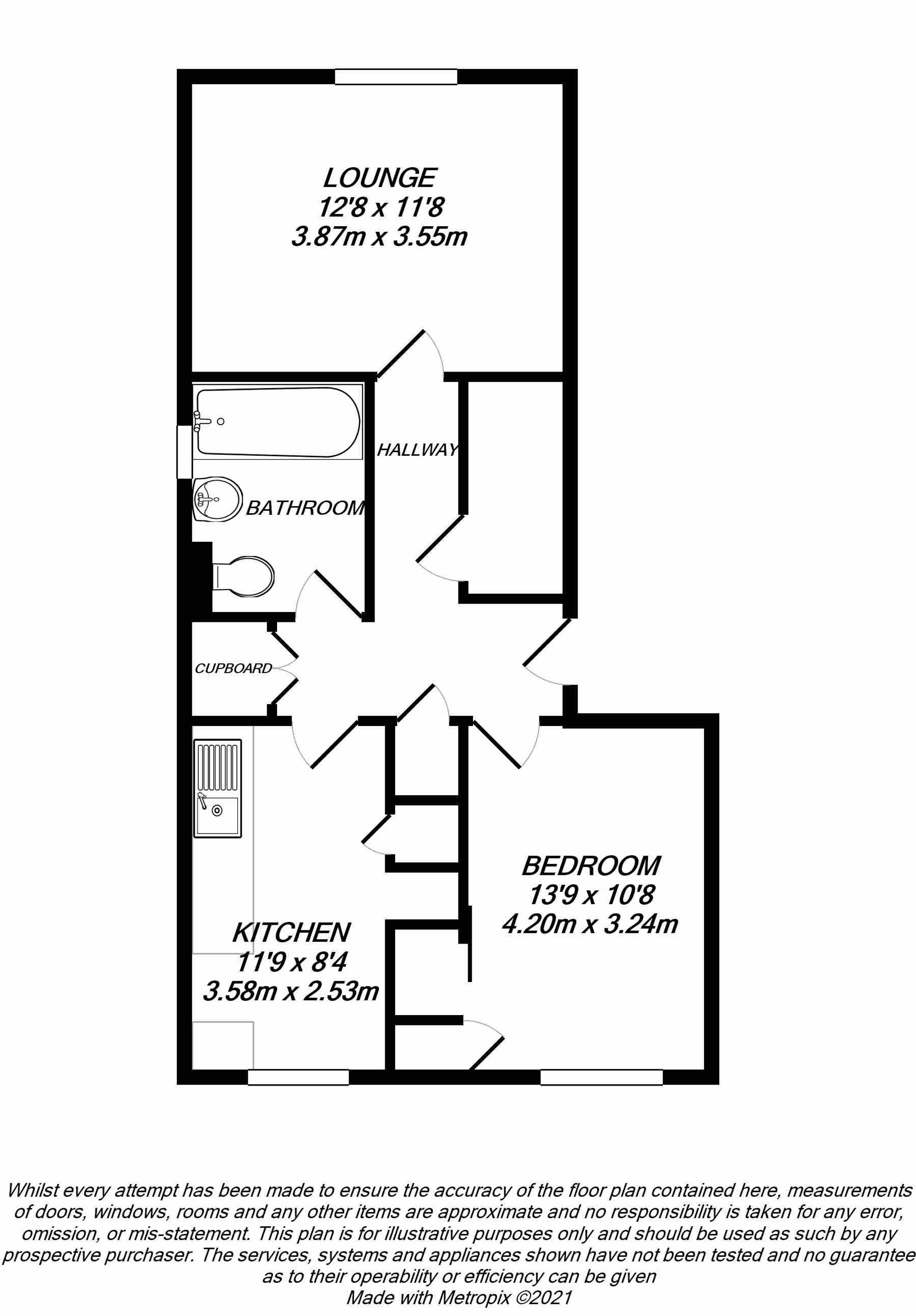 Floorplan for Uxbridge, 