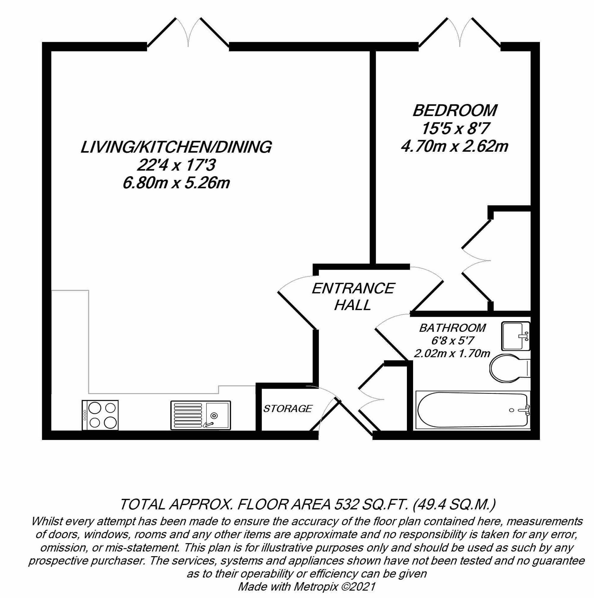 Floorplan for Uxbridge, 