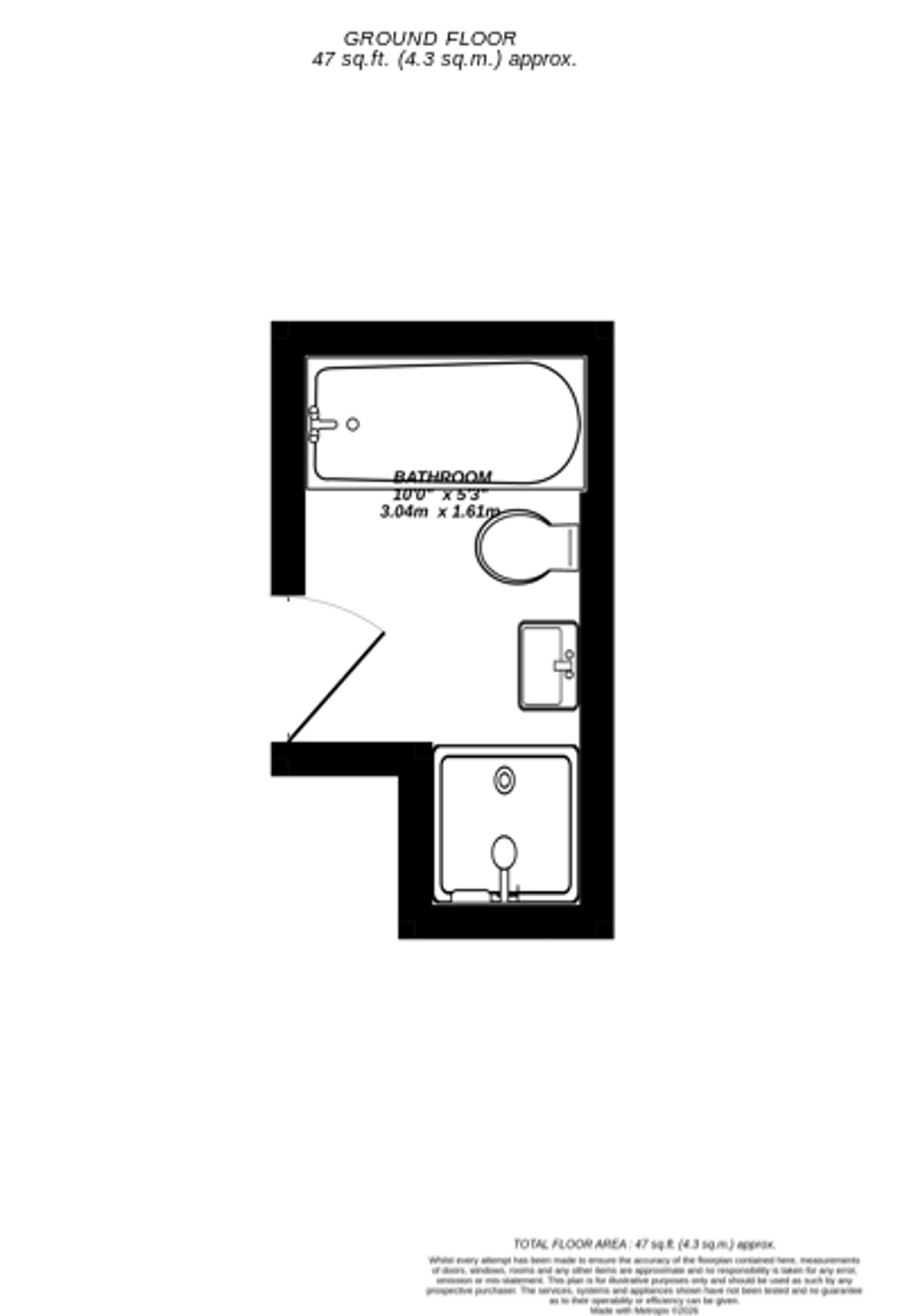 Floorplan for Uxbridge, 