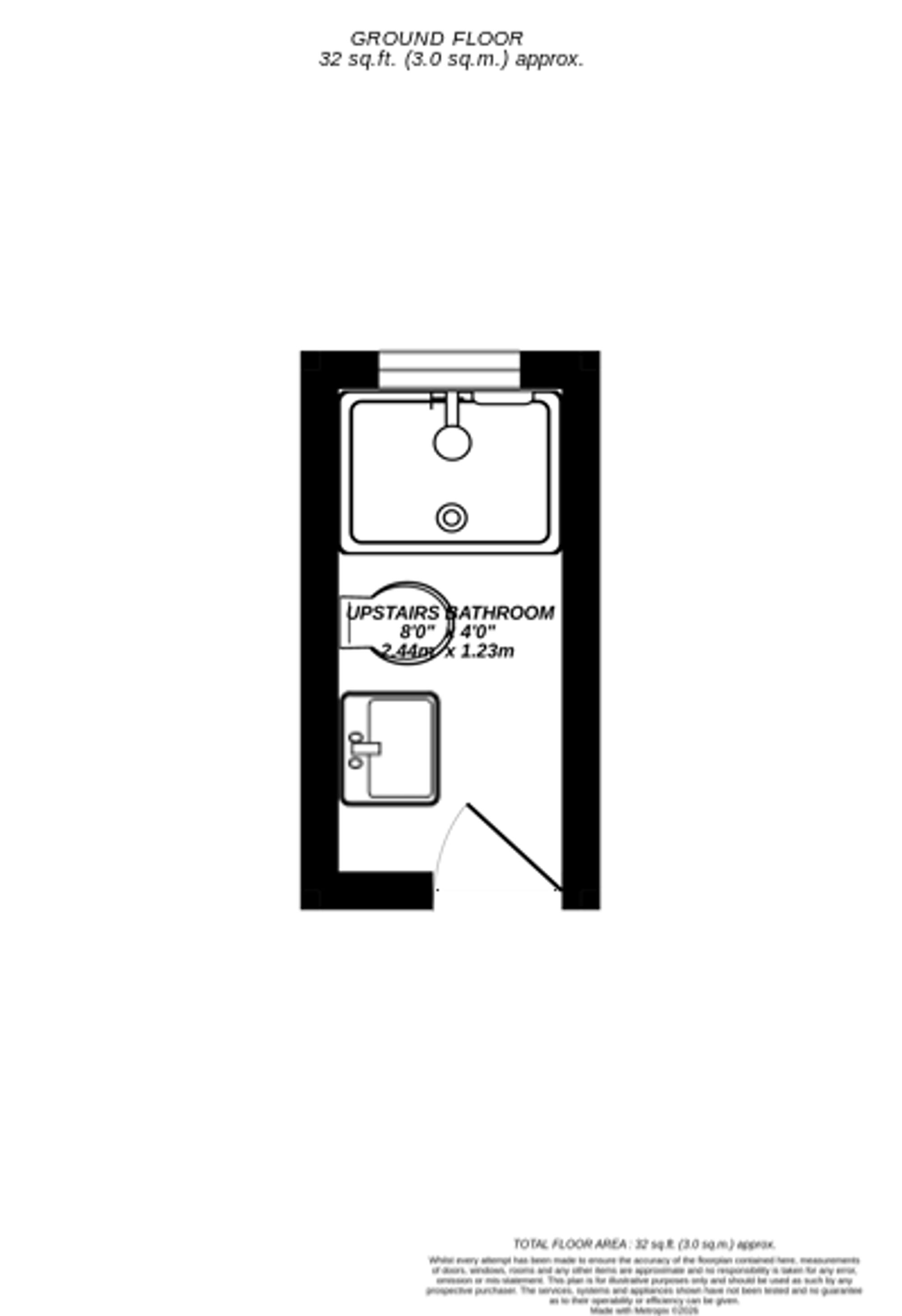 Floorplan for Uxbridge, 