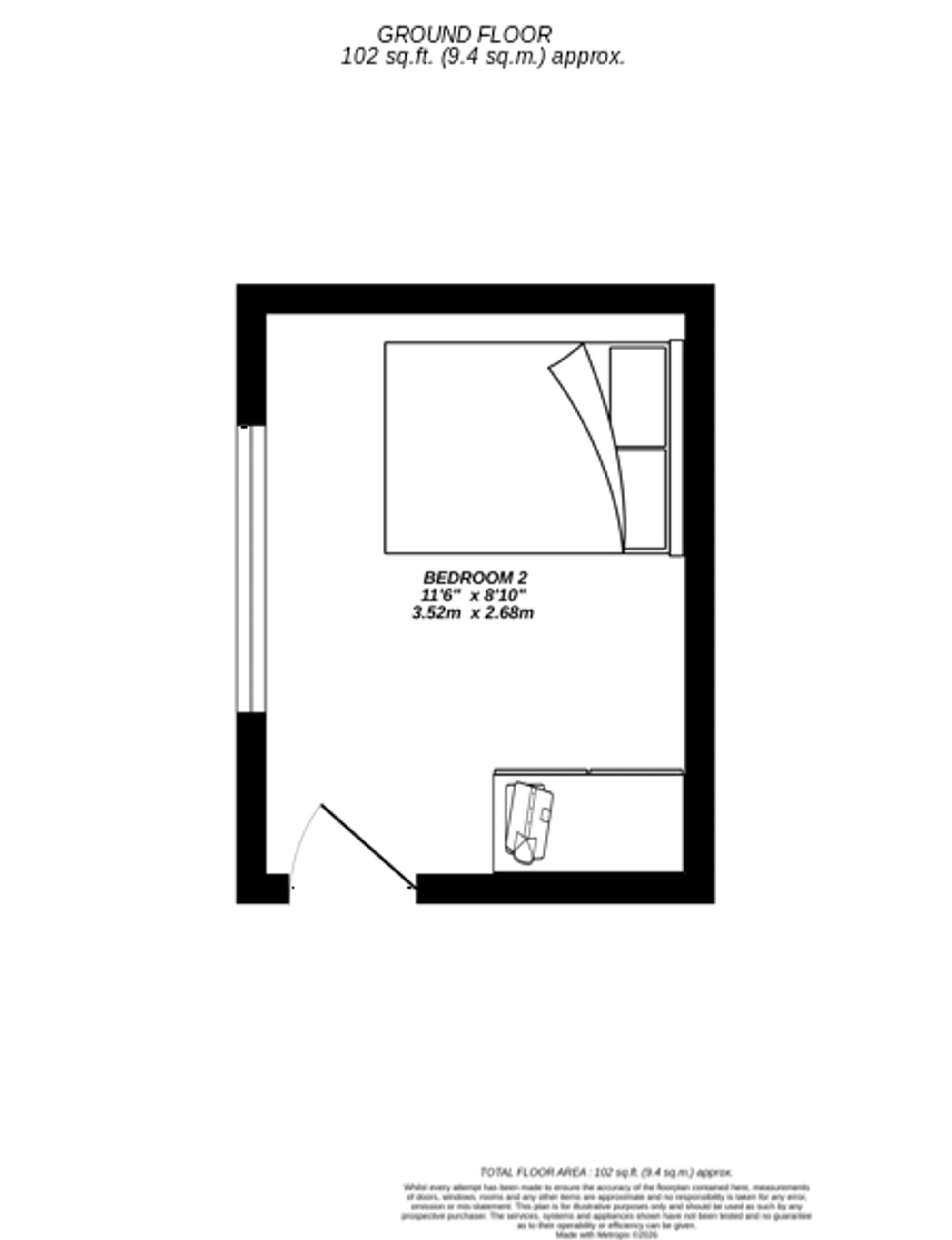 Floorplan for Uxbridge, 