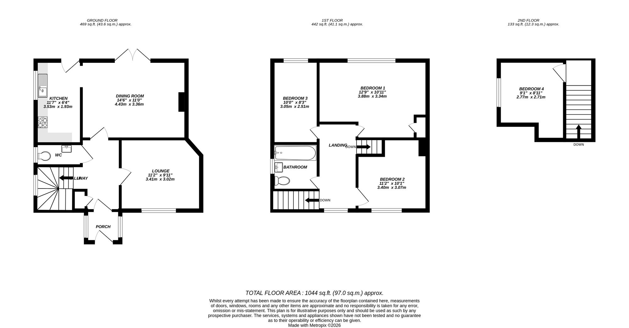 Floorplan for Uxbridge, 