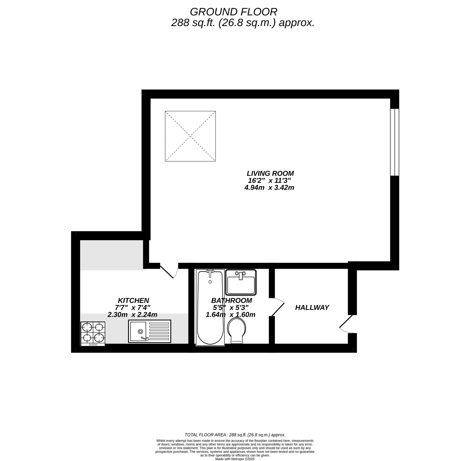 Floorplan for Uxbridge, 