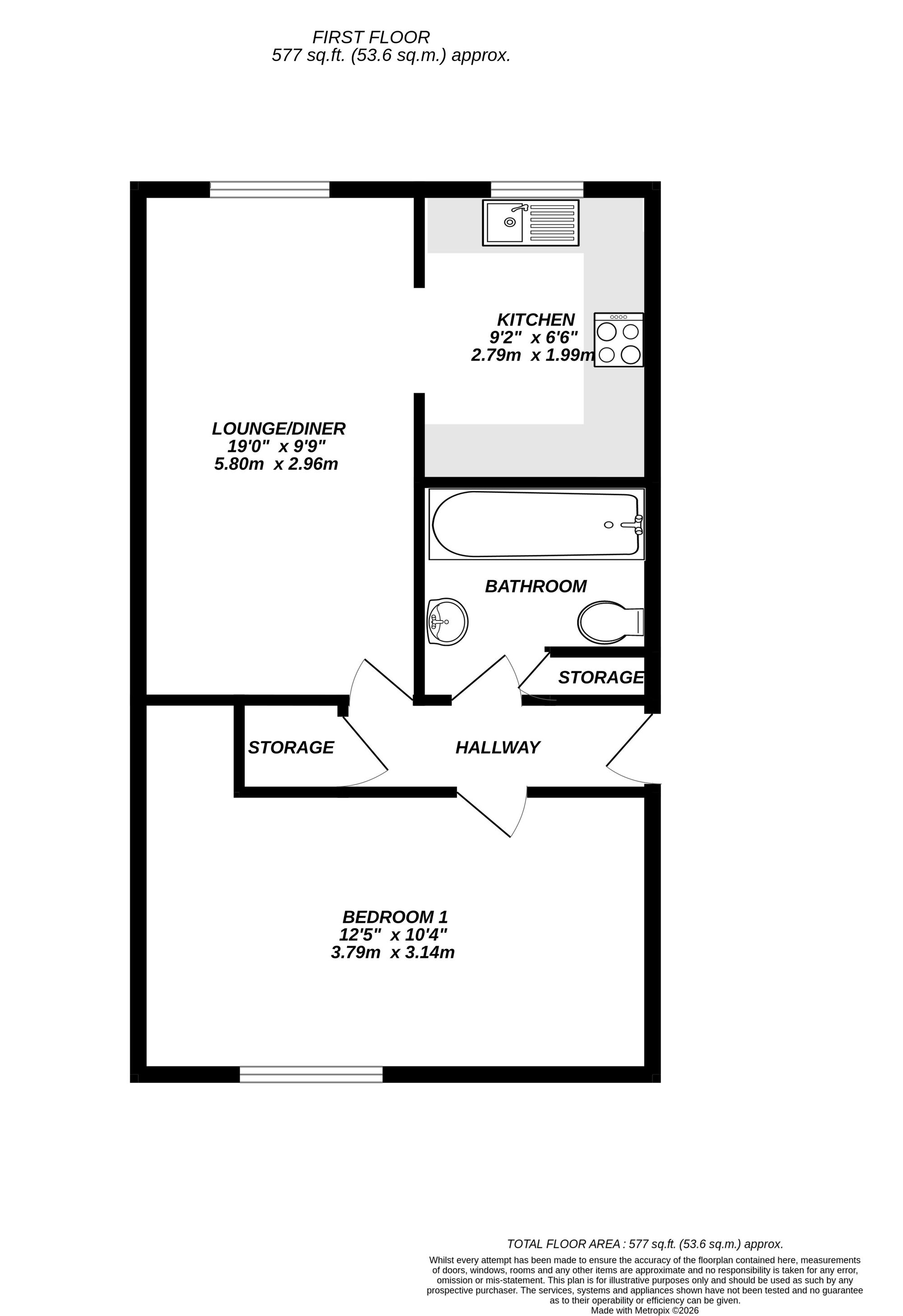 Floorplan for West Drayton, 