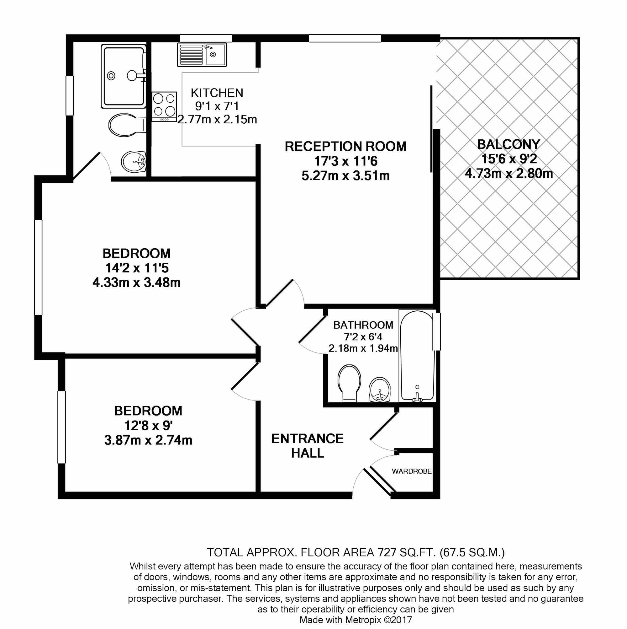 Floorplan for Uxbridge, 