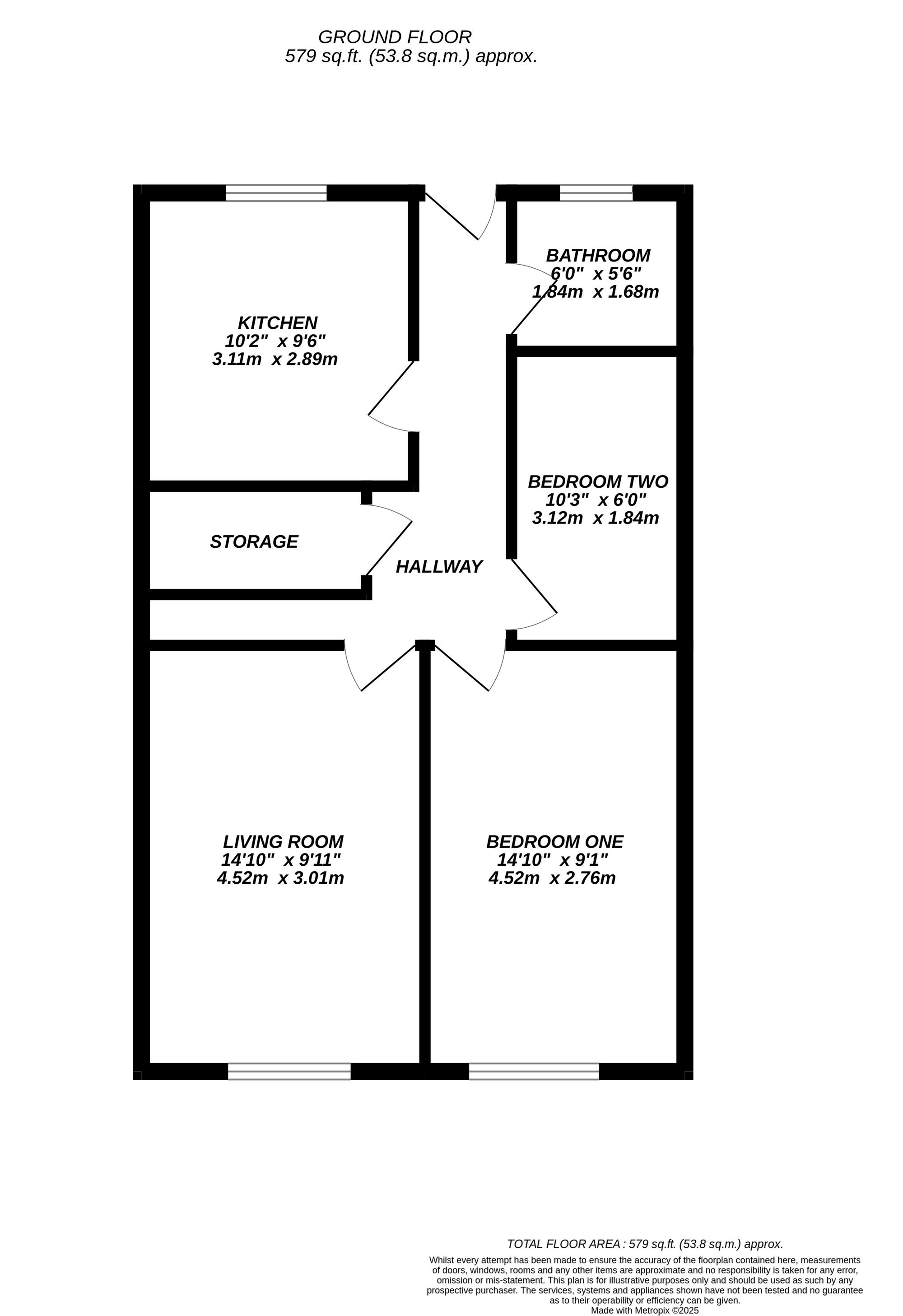 Floorplan for Uxbridge, 