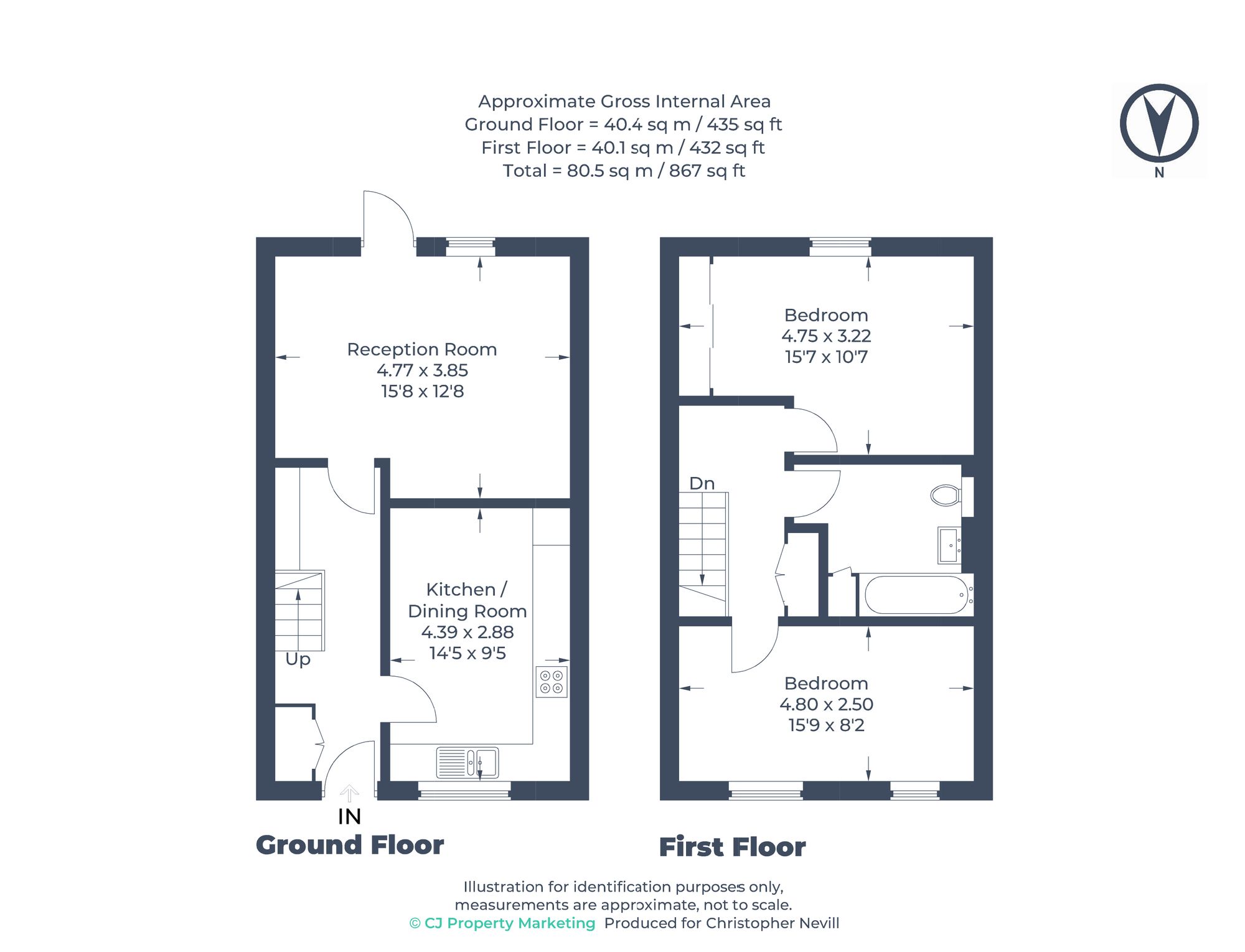 Floorplan for Uxbridge, 