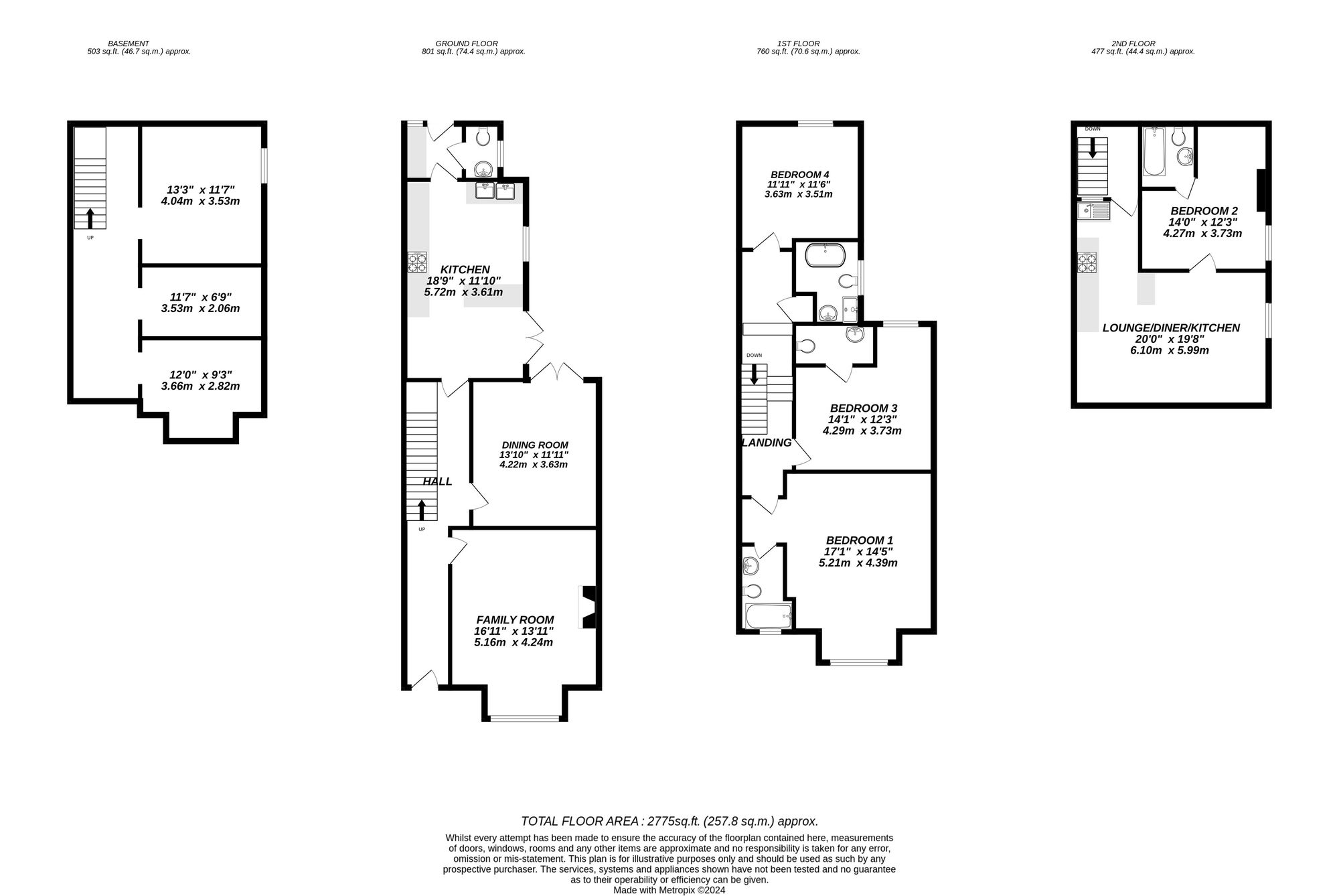 Floorplan for Uxbridge, 