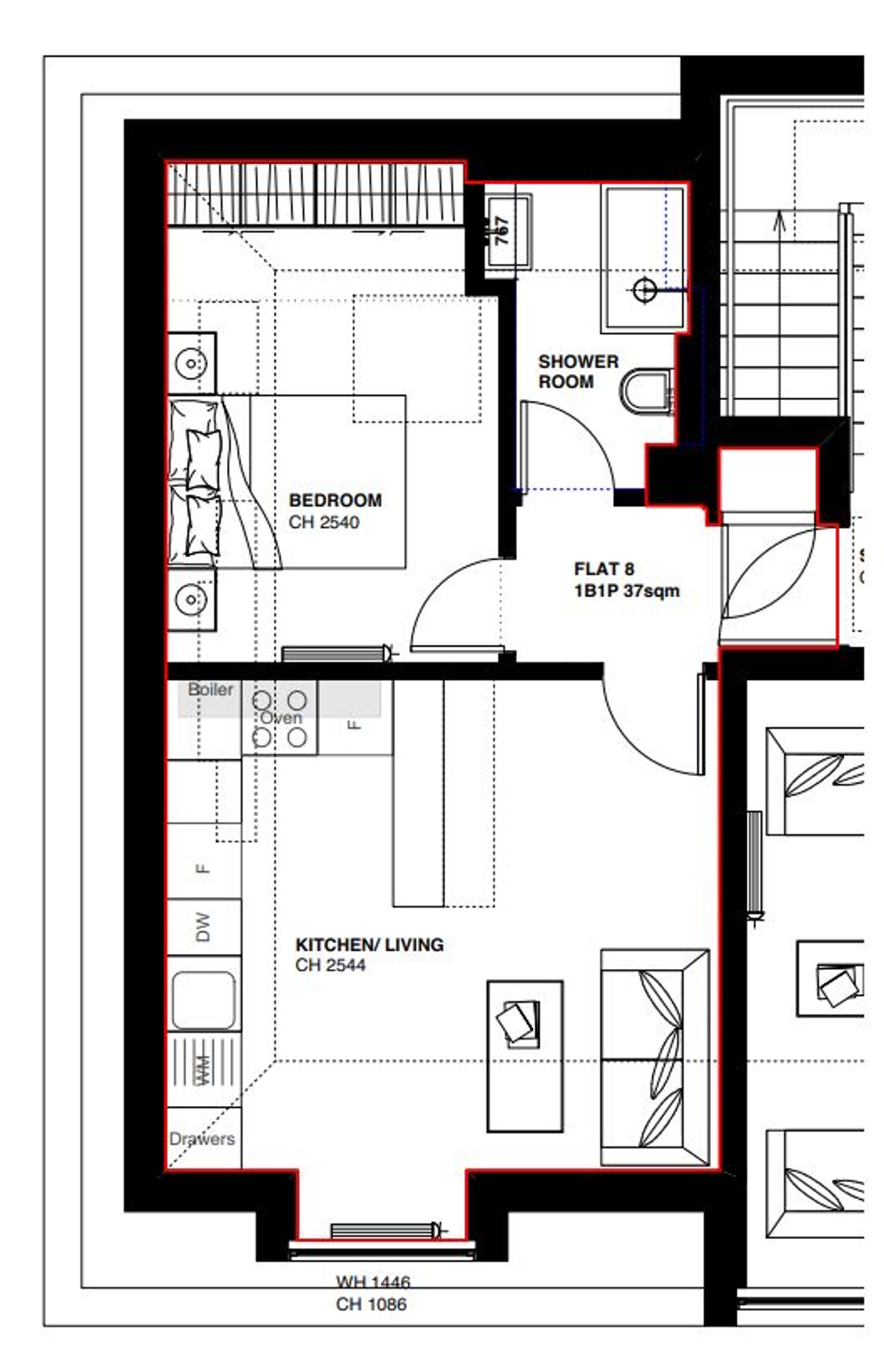 Floorplan for Uxbridge, 