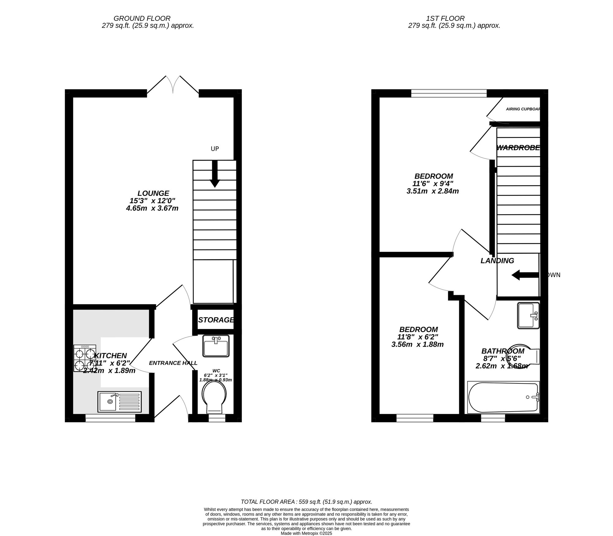 Floorplan for West Drayton, 