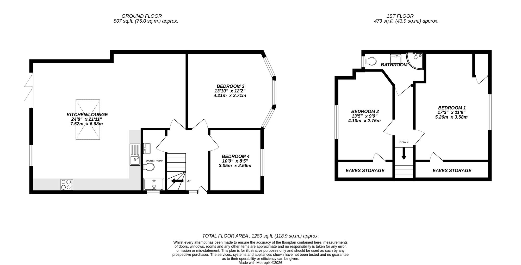 Floorplan for Uxbridge, 