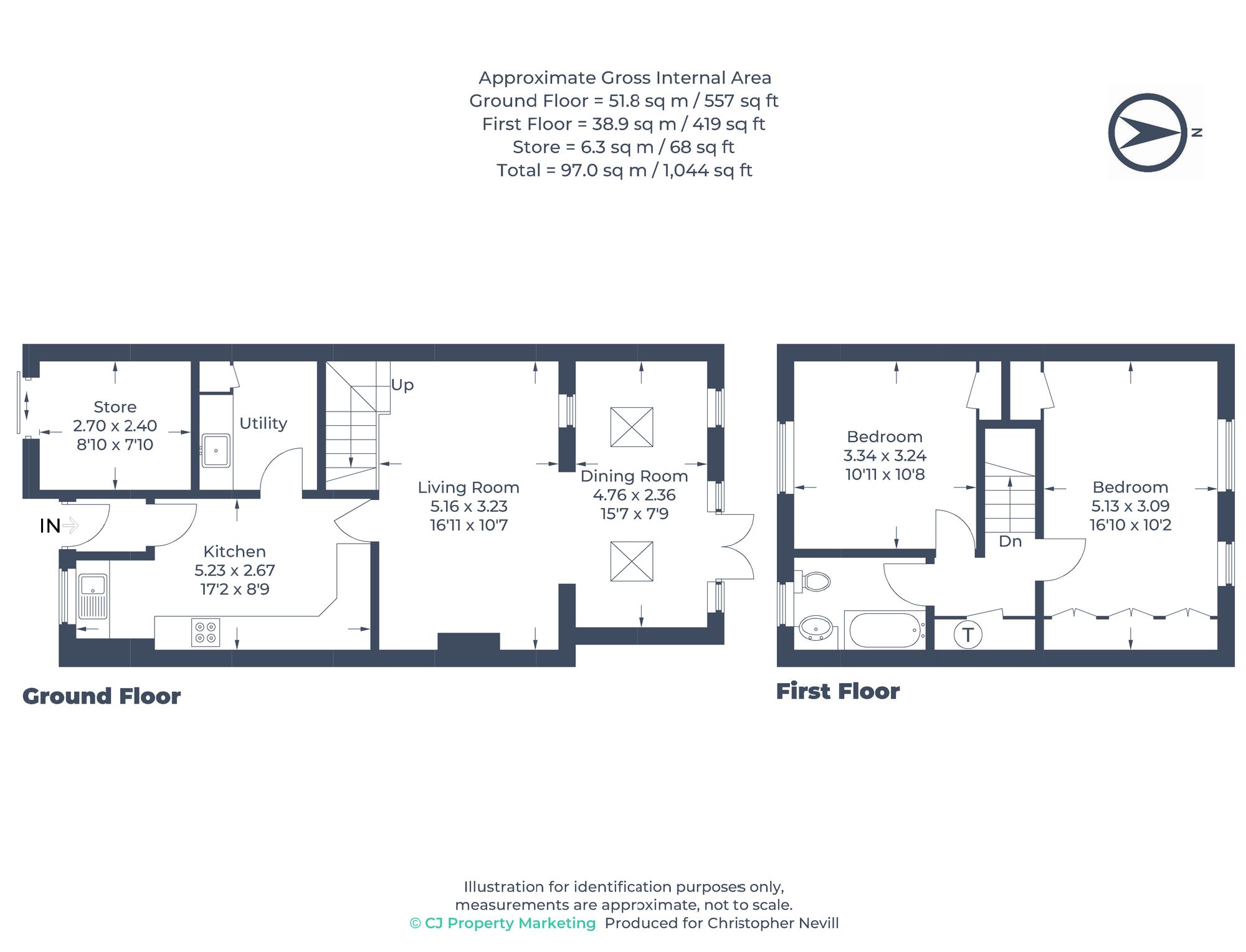 Floorplan for Uxbridge, Greater London