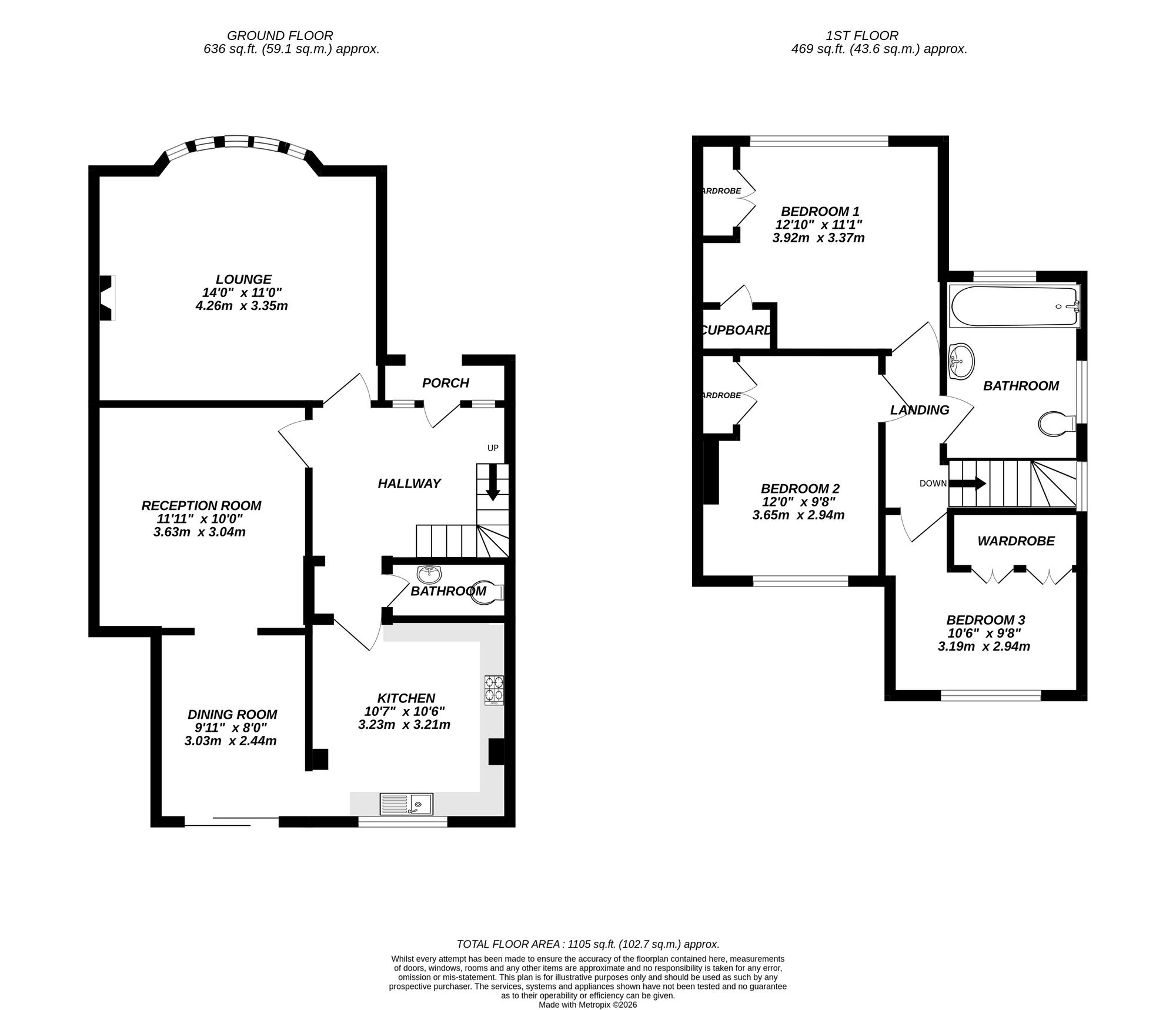 Floorplan for Uxbridge, 