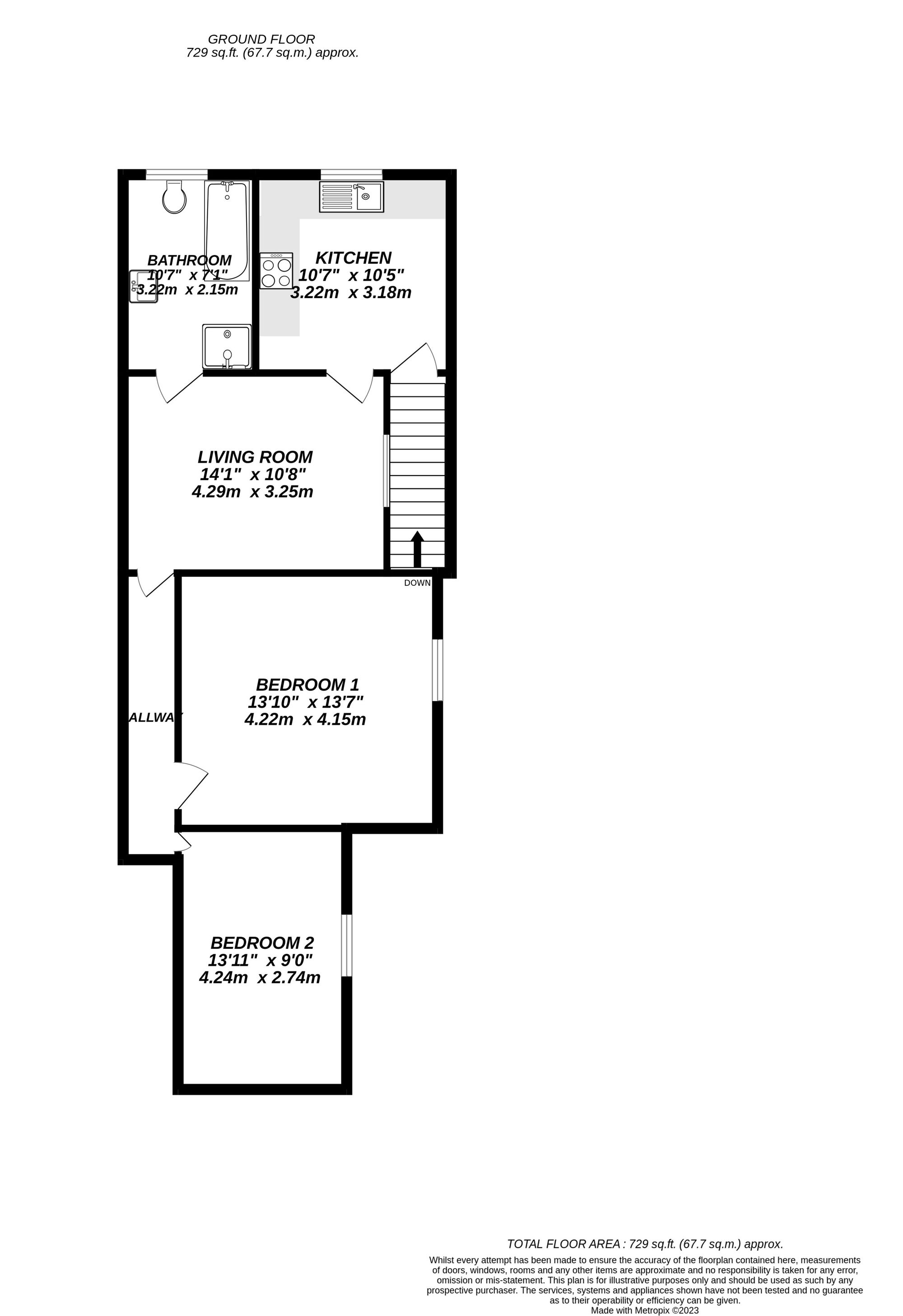Floorplan for Uxbridge, 