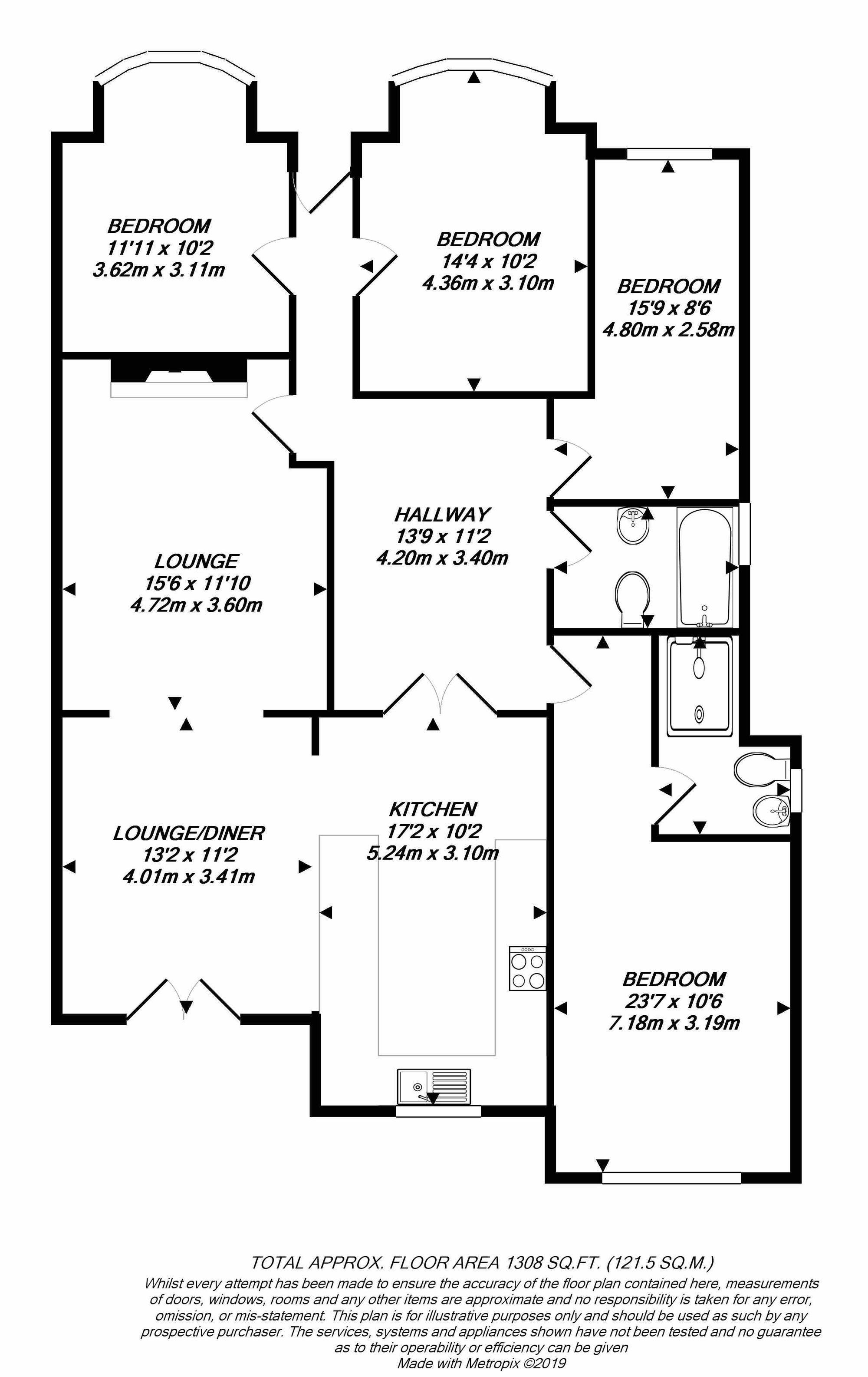 Floorplan for Uxbridge, 