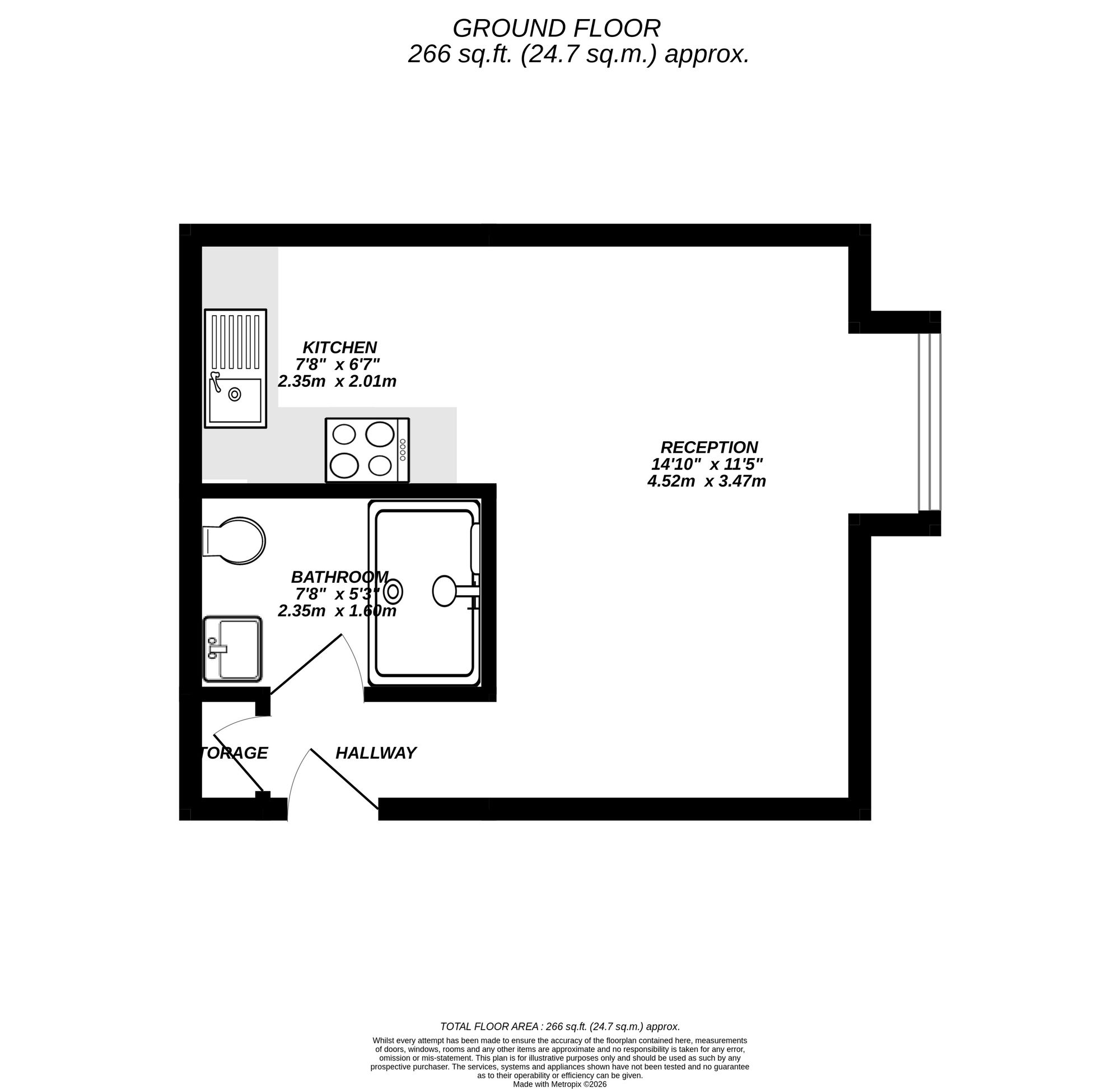 Floorplan for Uxbridge, 
