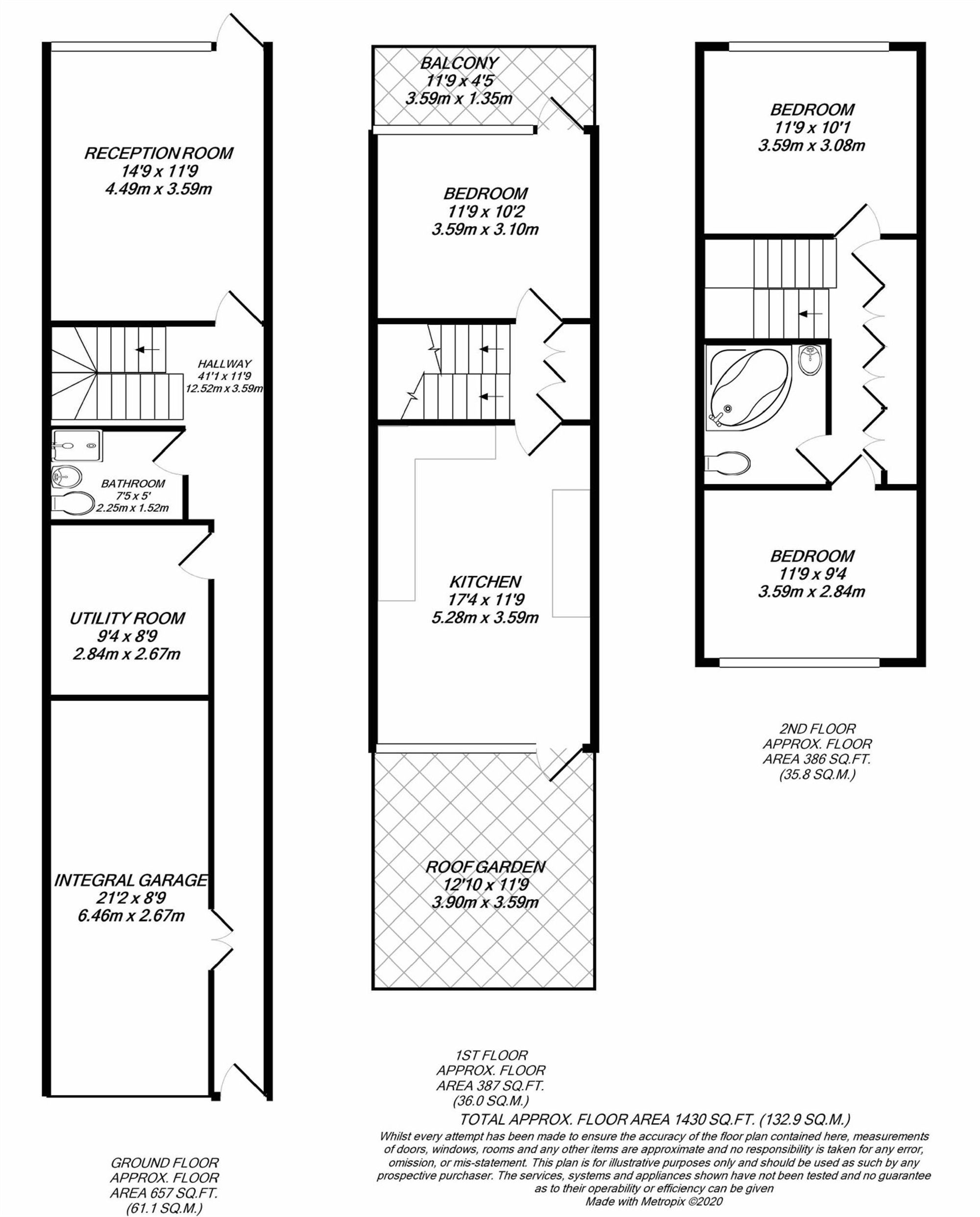 Floorplan for Uxbridge, Greater London