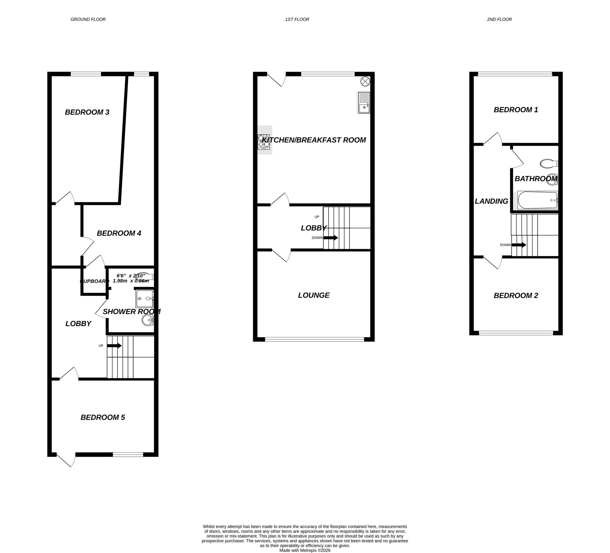 Floorplan for Uxbridge, 