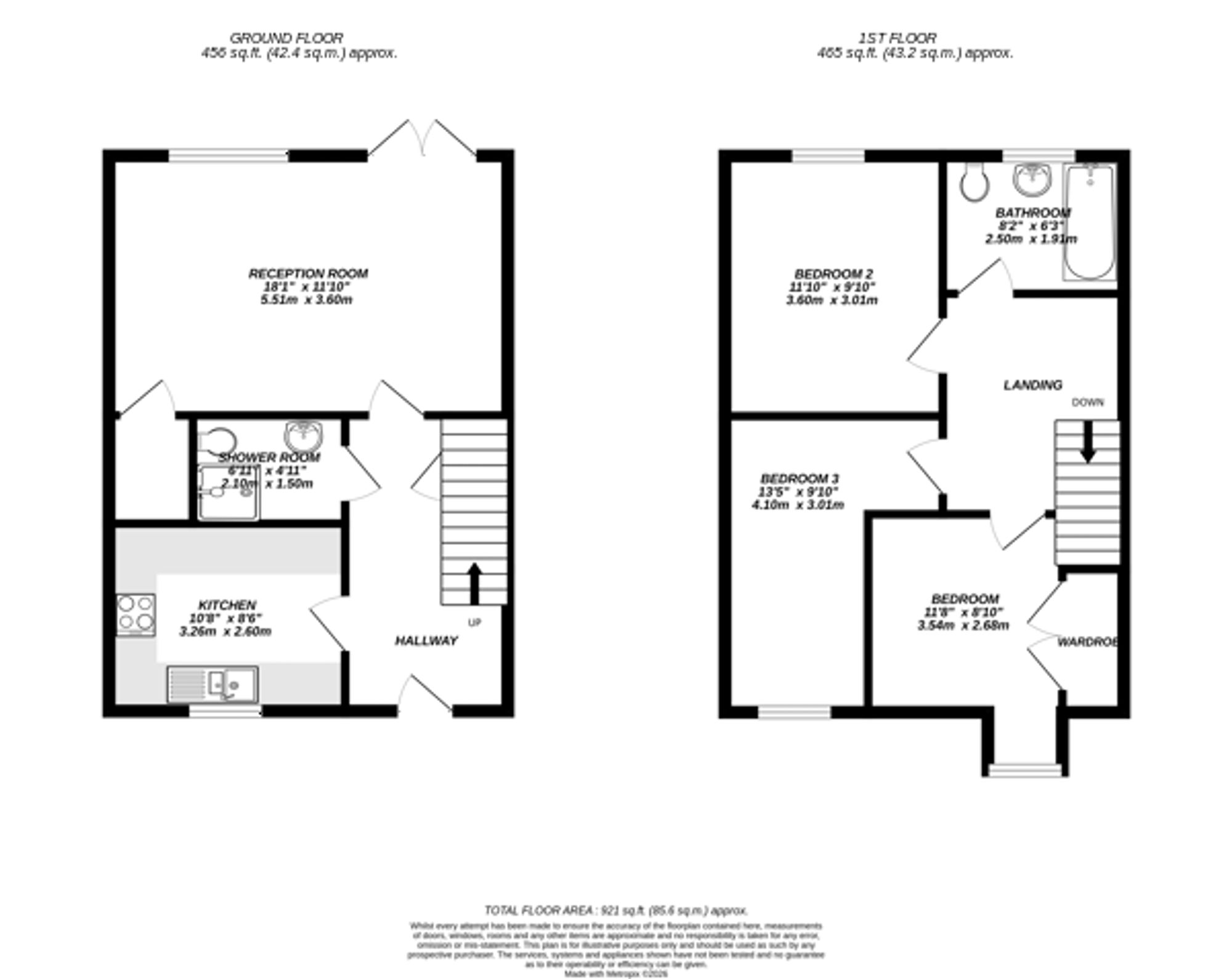 Floorplan for Uxbridge, 