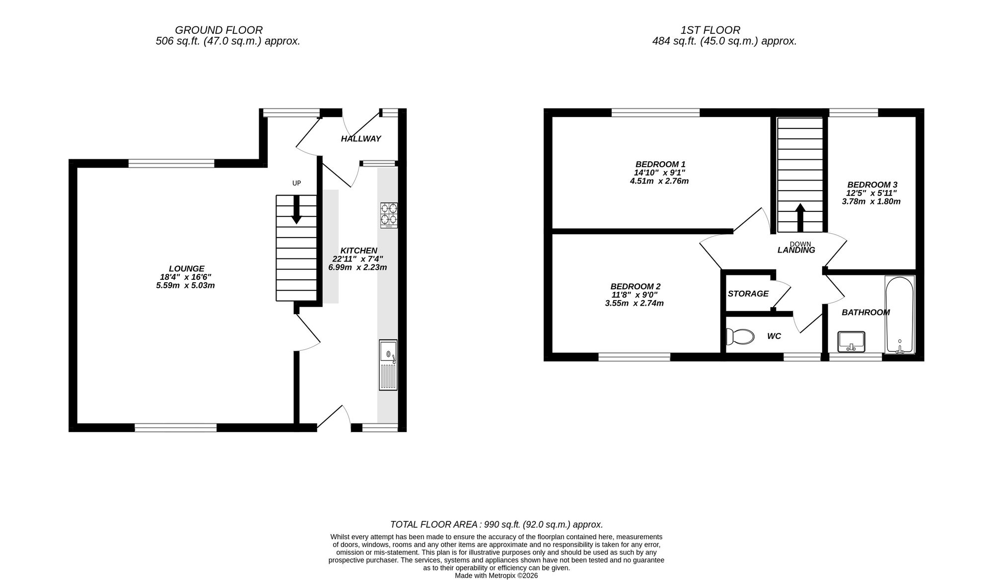 Floorplan for Northolt, 