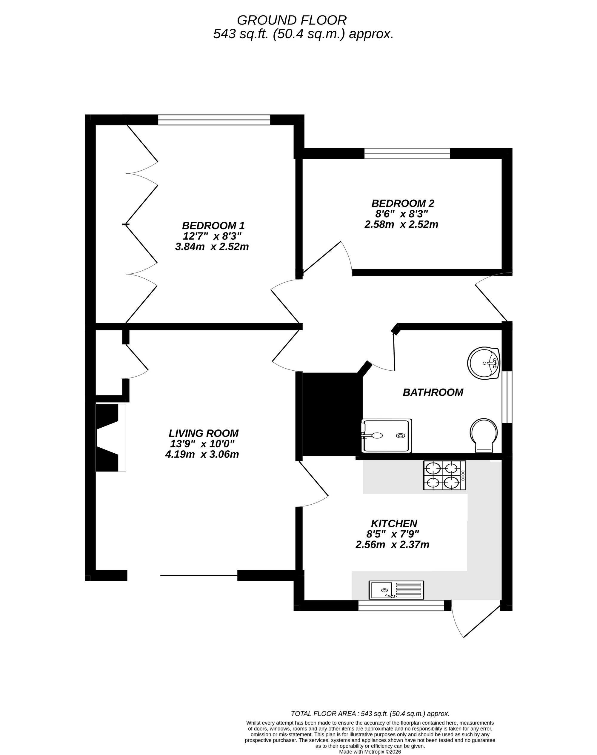 Floorplan for Uxbridge, Greater London