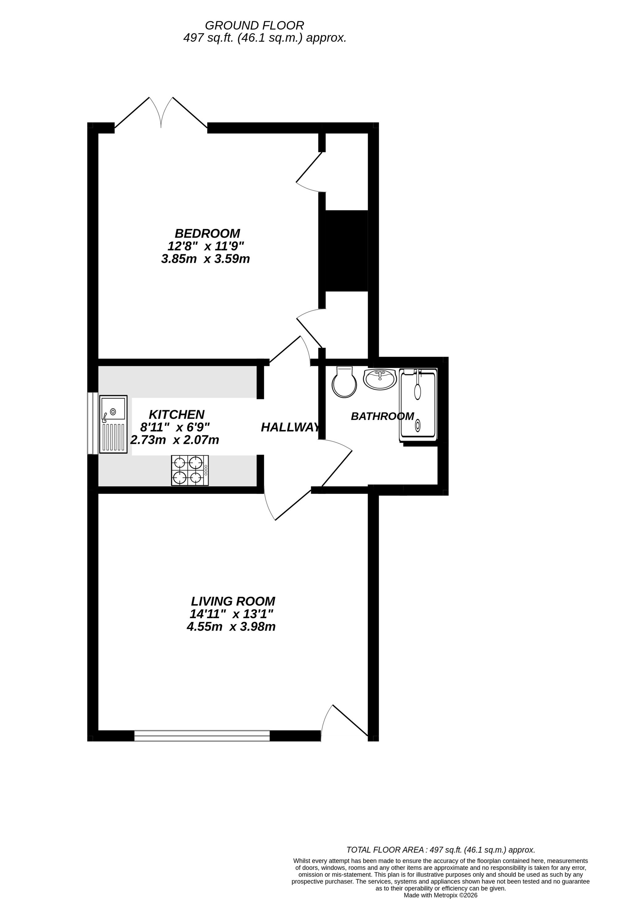 Floorplan for Uxbridge, 