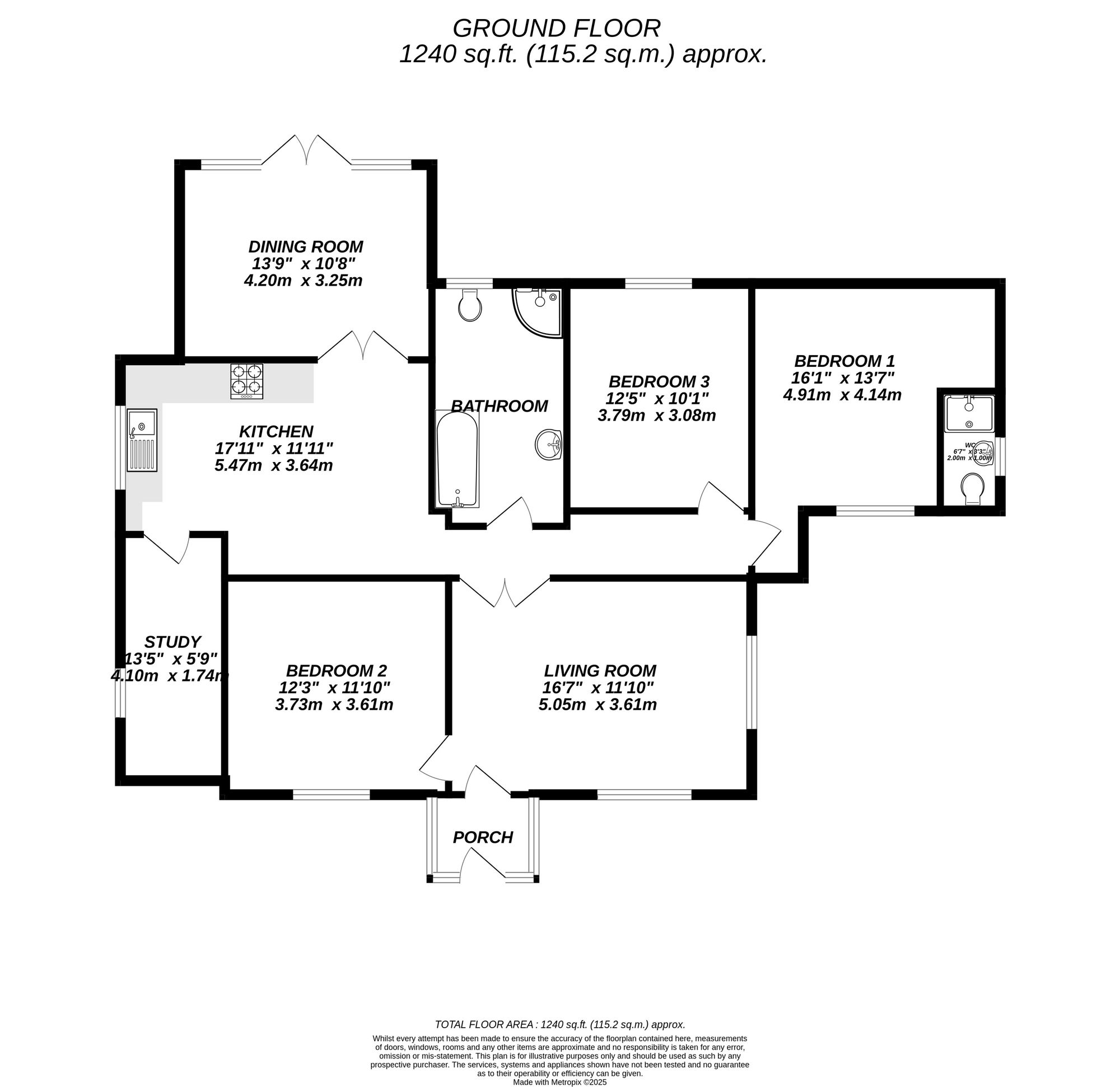Floorplan for Uxbridge, 