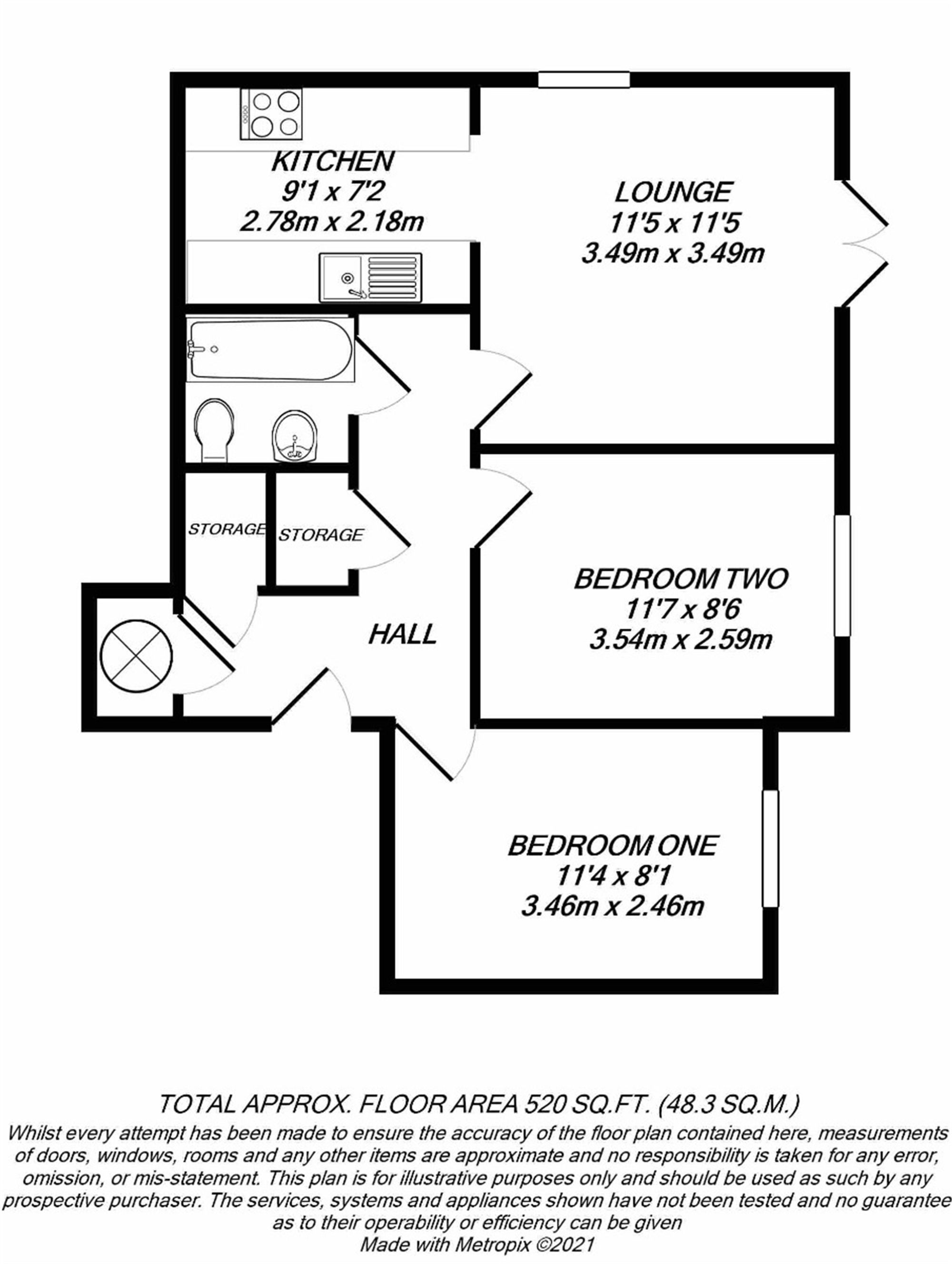 Floorplan for West Drayton, Greater London