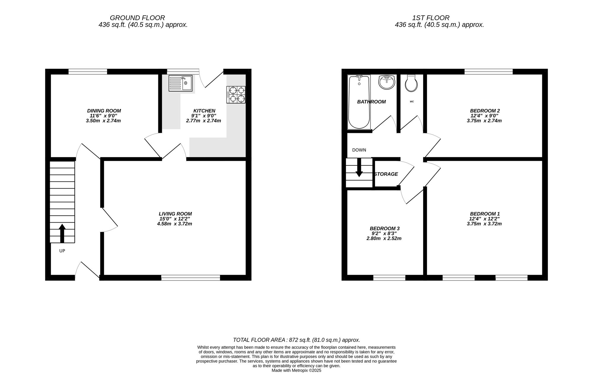 Floorplan for West Drayton, 